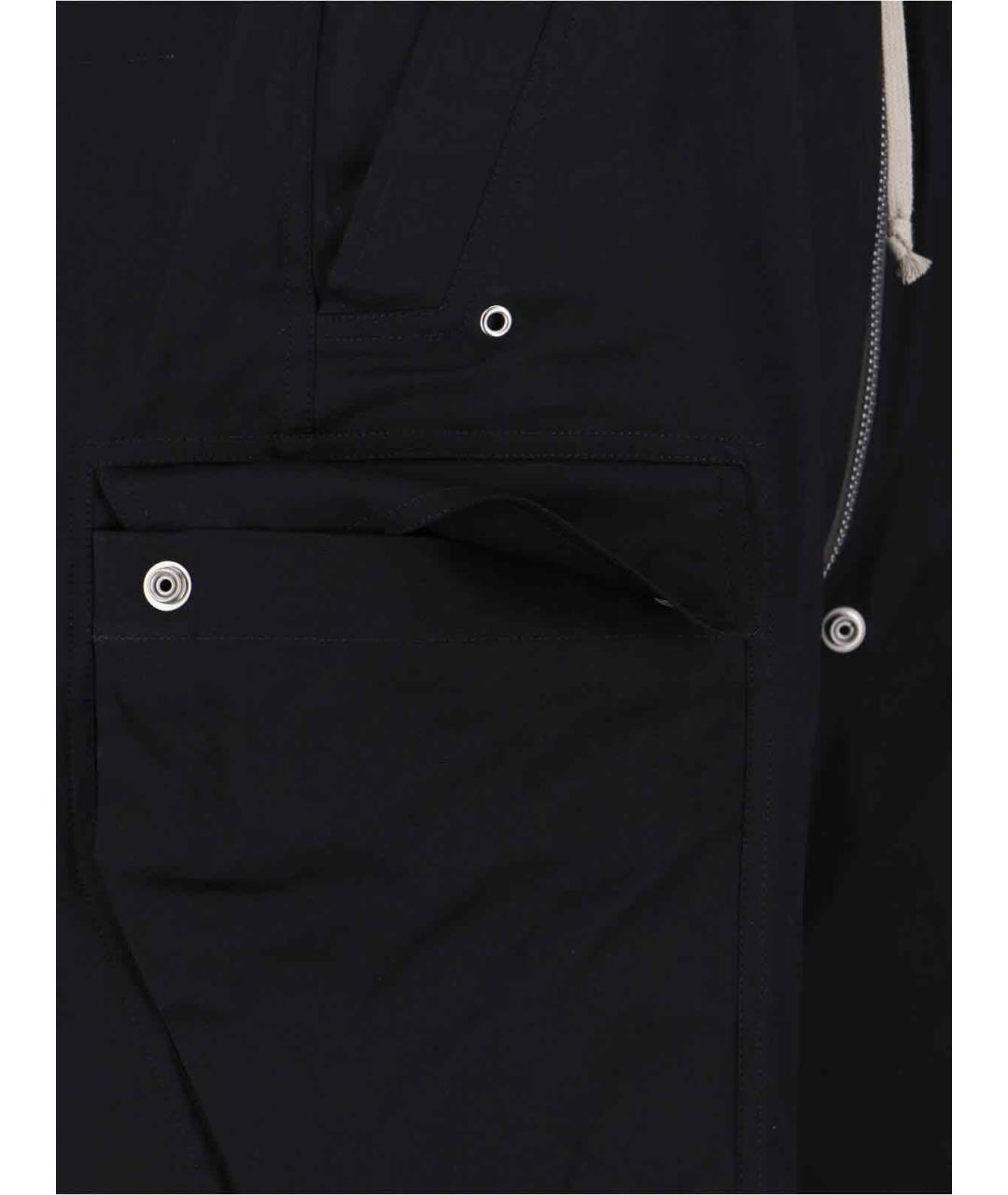 RICK OWENS Черные хлопковые шорты, фото 5