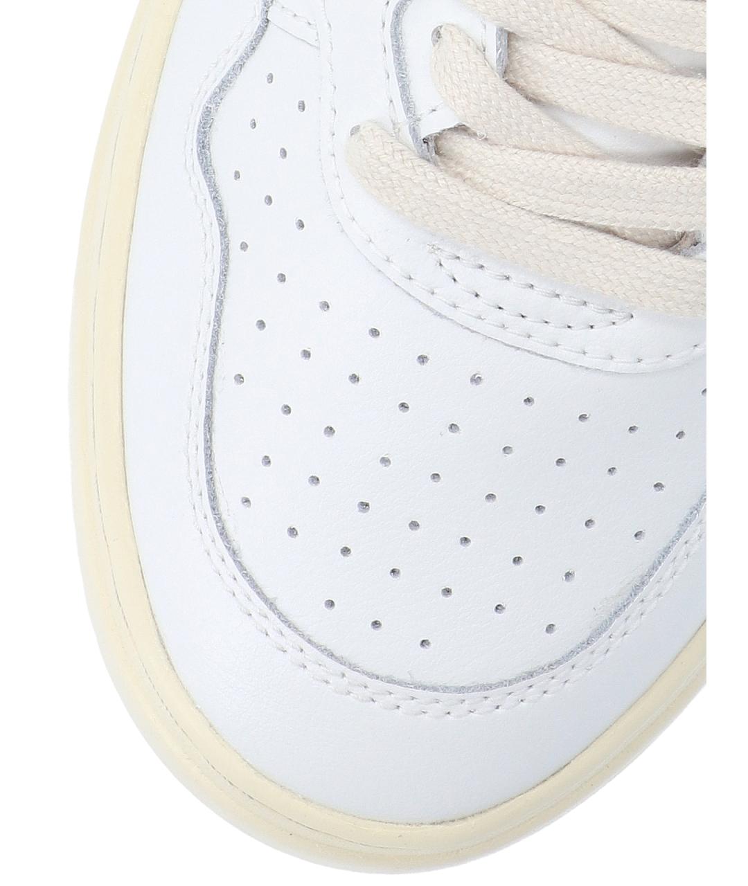 AUTRY Белые кожаные низкие кроссовки / кеды, фото 5