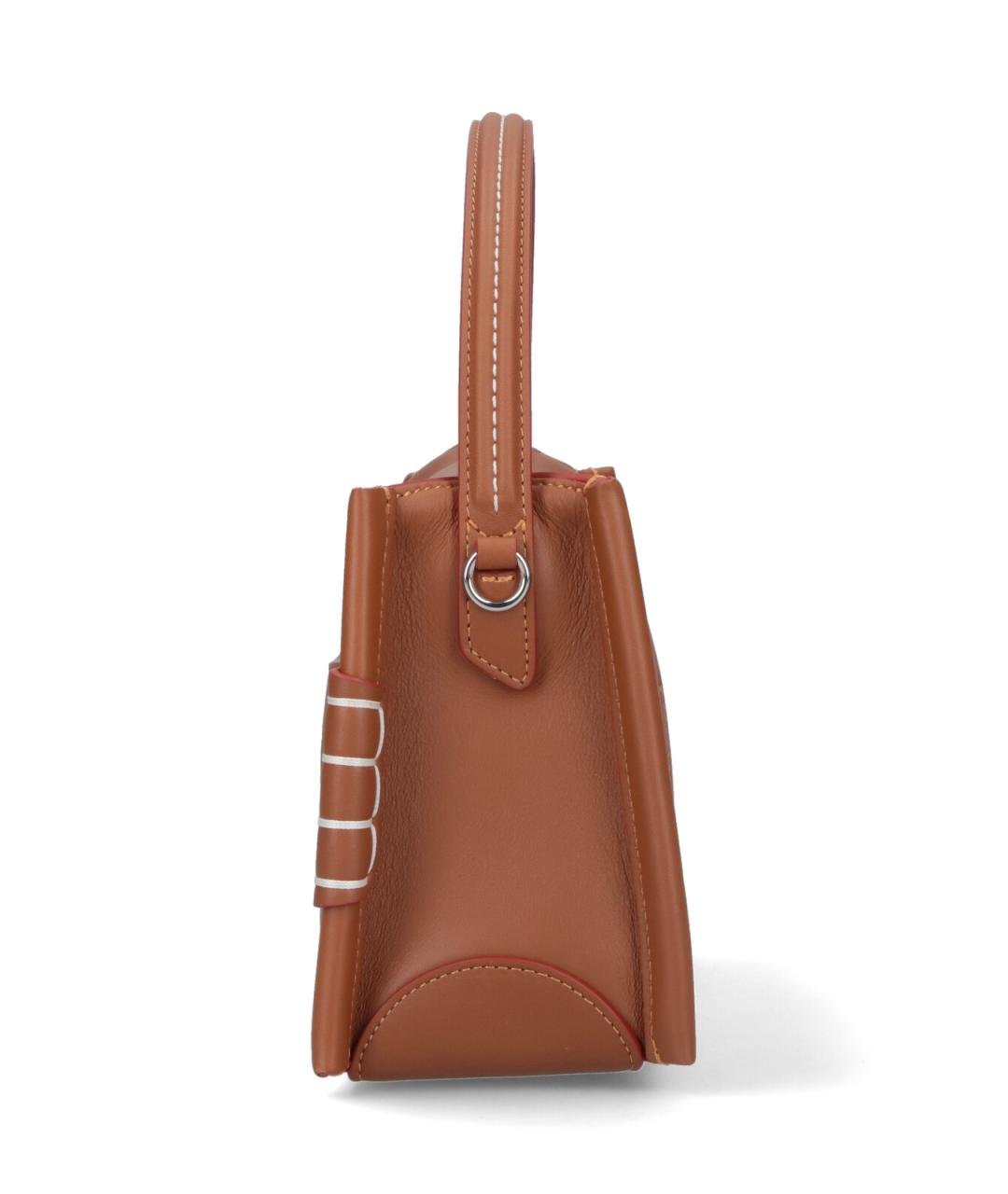 J.W.ANDERSON Коричневая кожаная сумка тоут, фото 5