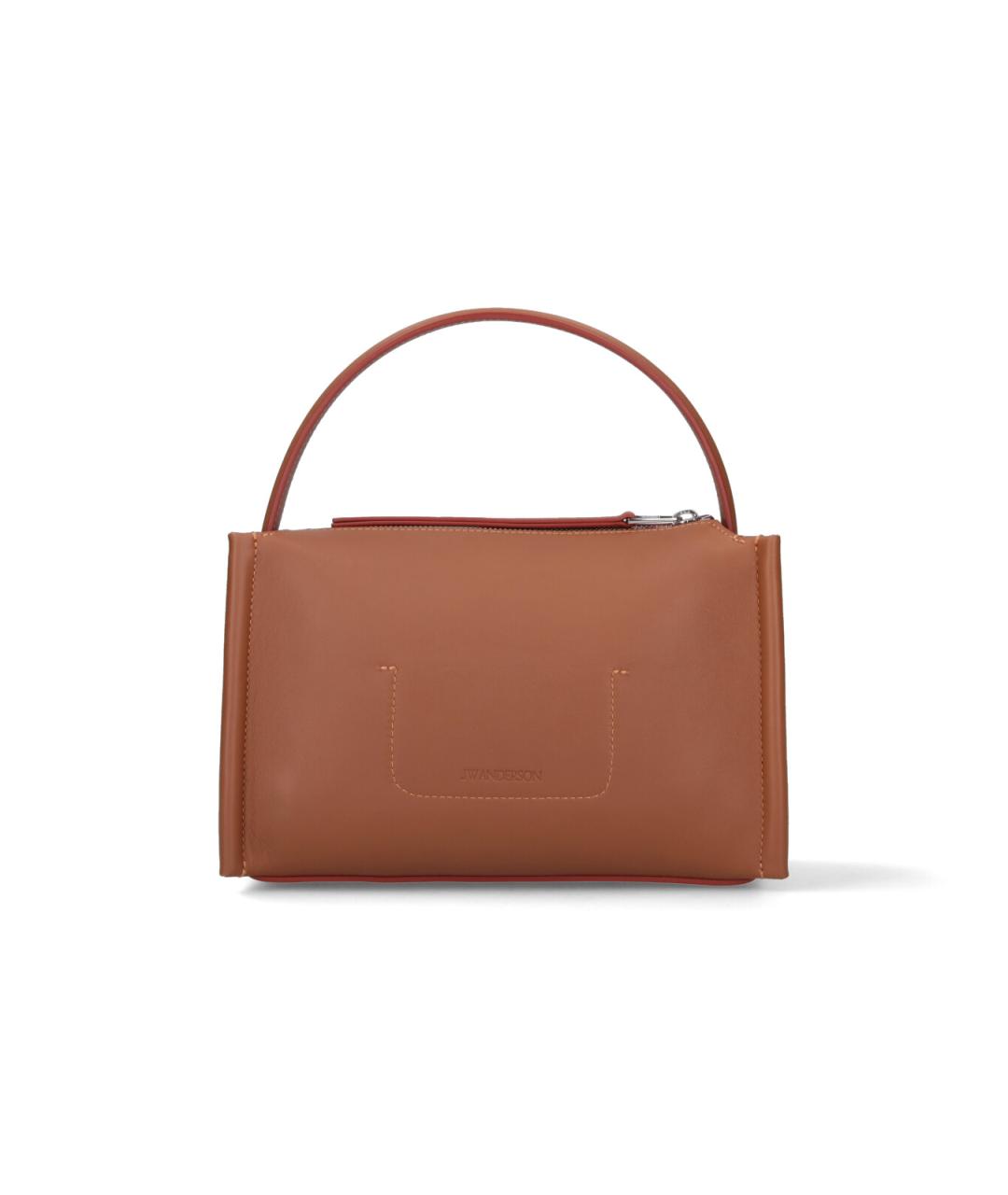 J.W.ANDERSON Коричневая кожаная сумка тоут, фото 3