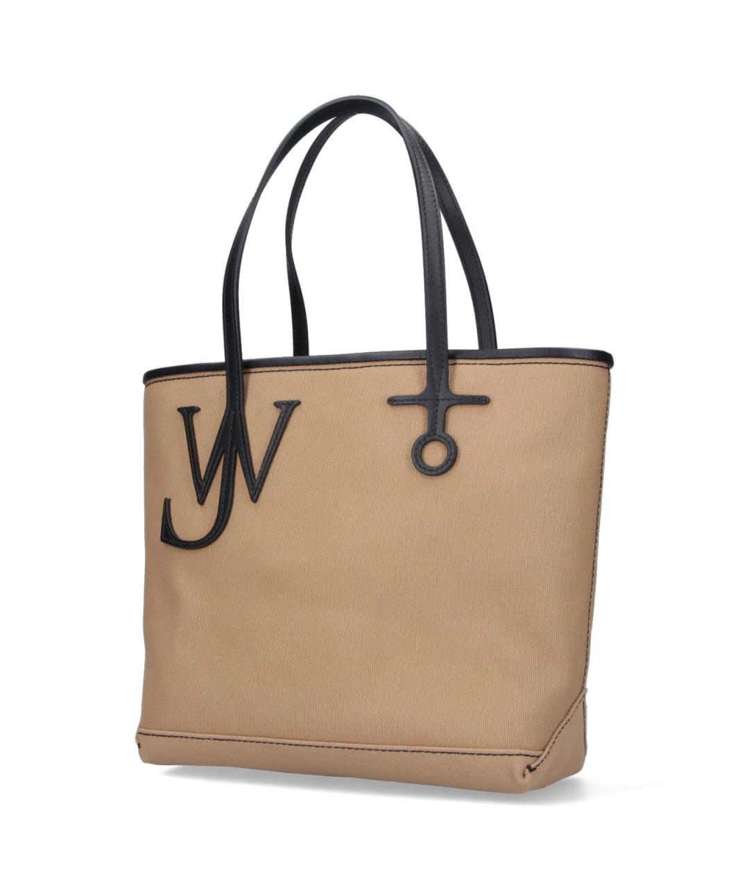 J.W.ANDERSON Бежевая тканевая сумка тоут, фото 2