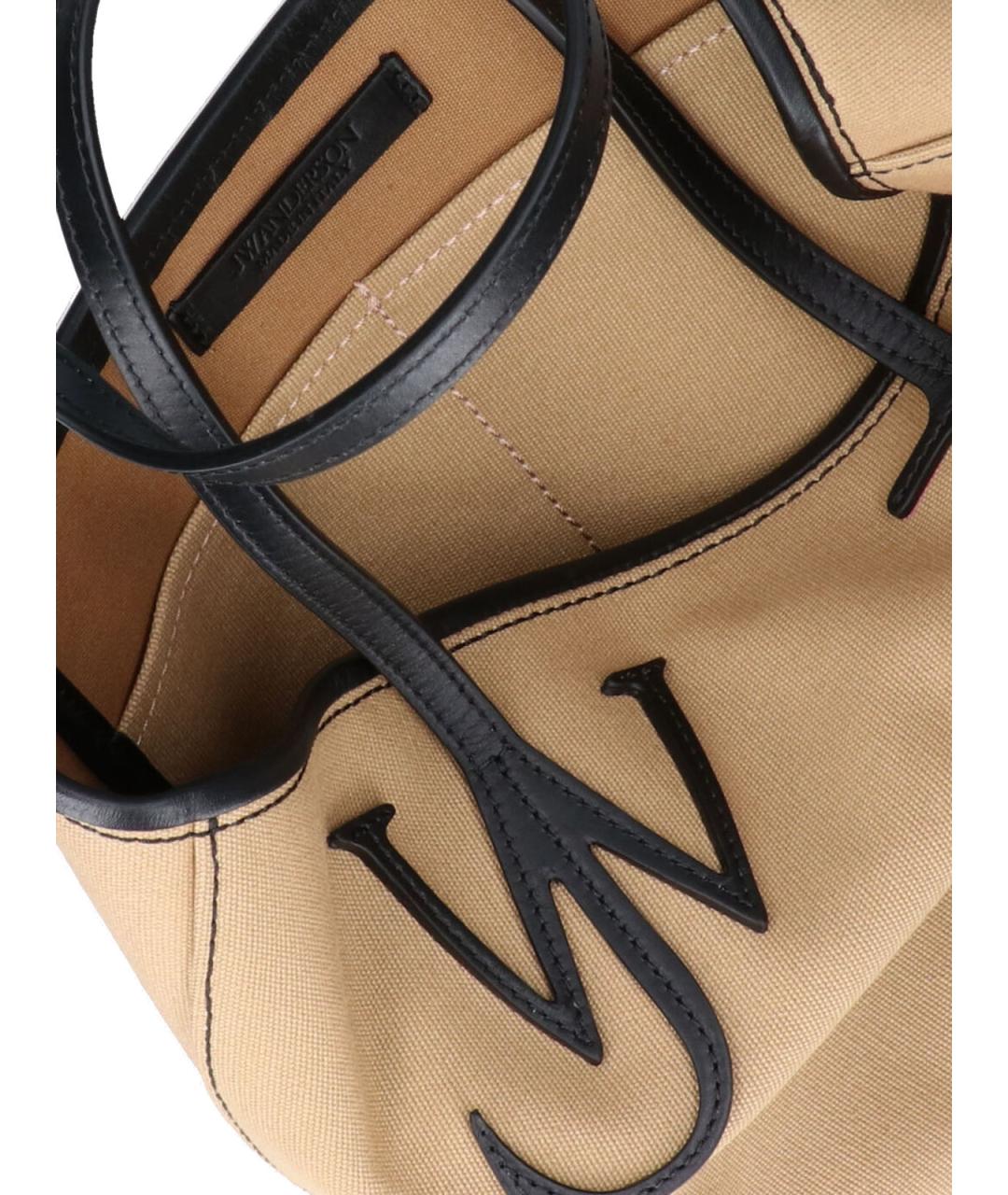 J.W.ANDERSON Бежевая тканевая сумка тоут, фото 4