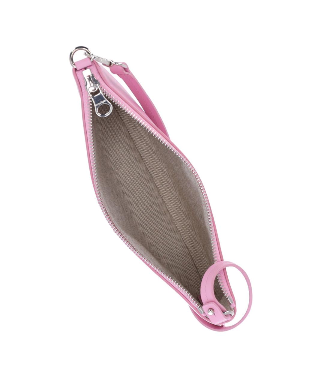 COURREGES Розовая кожаная сумка через плечо, фото 4