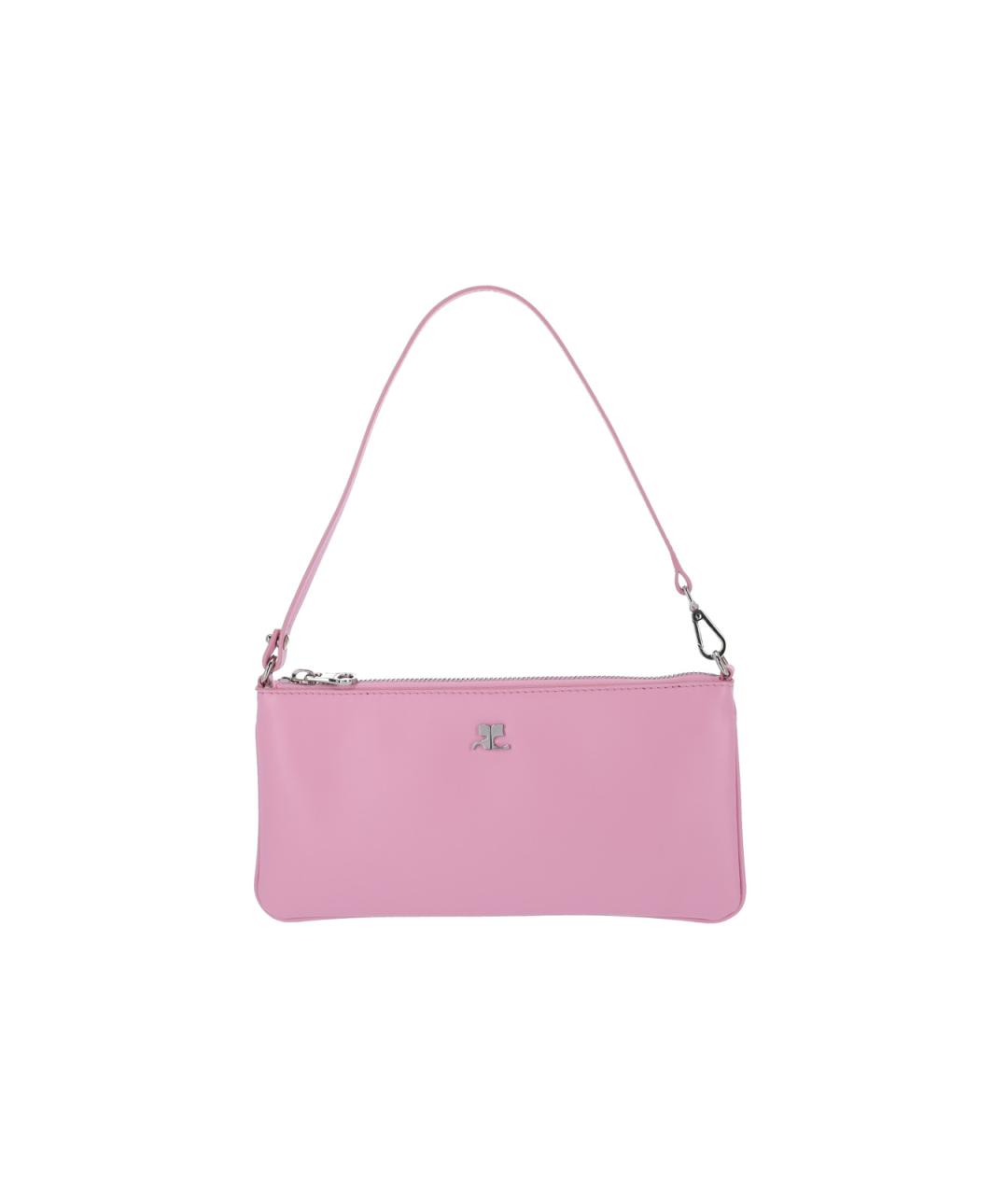 COURREGES Розовая кожаная сумка через плечо, фото 1