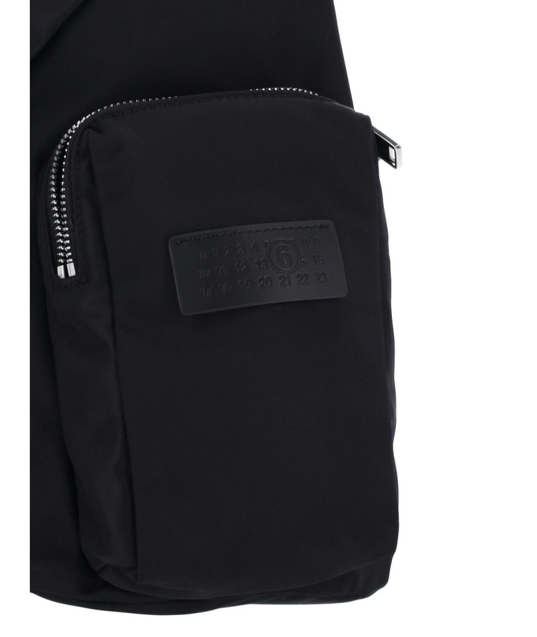 MM6 MAISON MARGIELA Черный тканевый рюкзак, фото 4