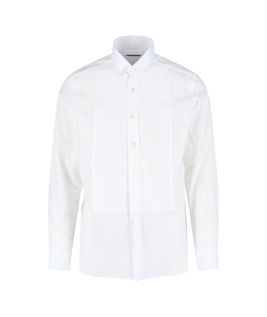 TOM FORD Белая хлопковая кэжуал рубашка, фото 1