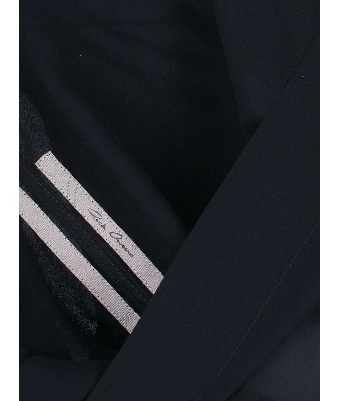 RICK OWENS Черная шелковая блузы, фото 3