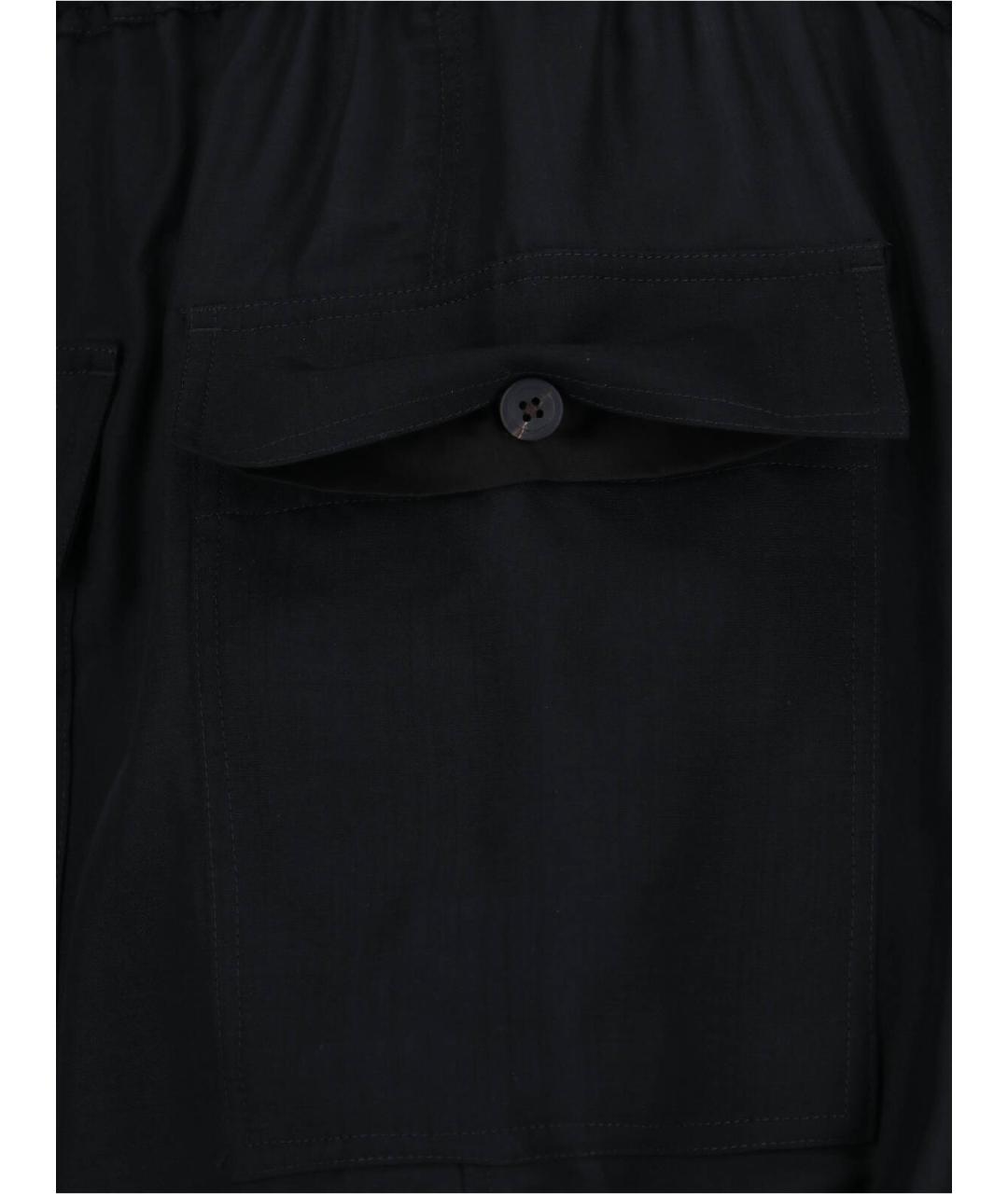 RICK OWENS Черные шерстяные повседневные брюки, фото 4