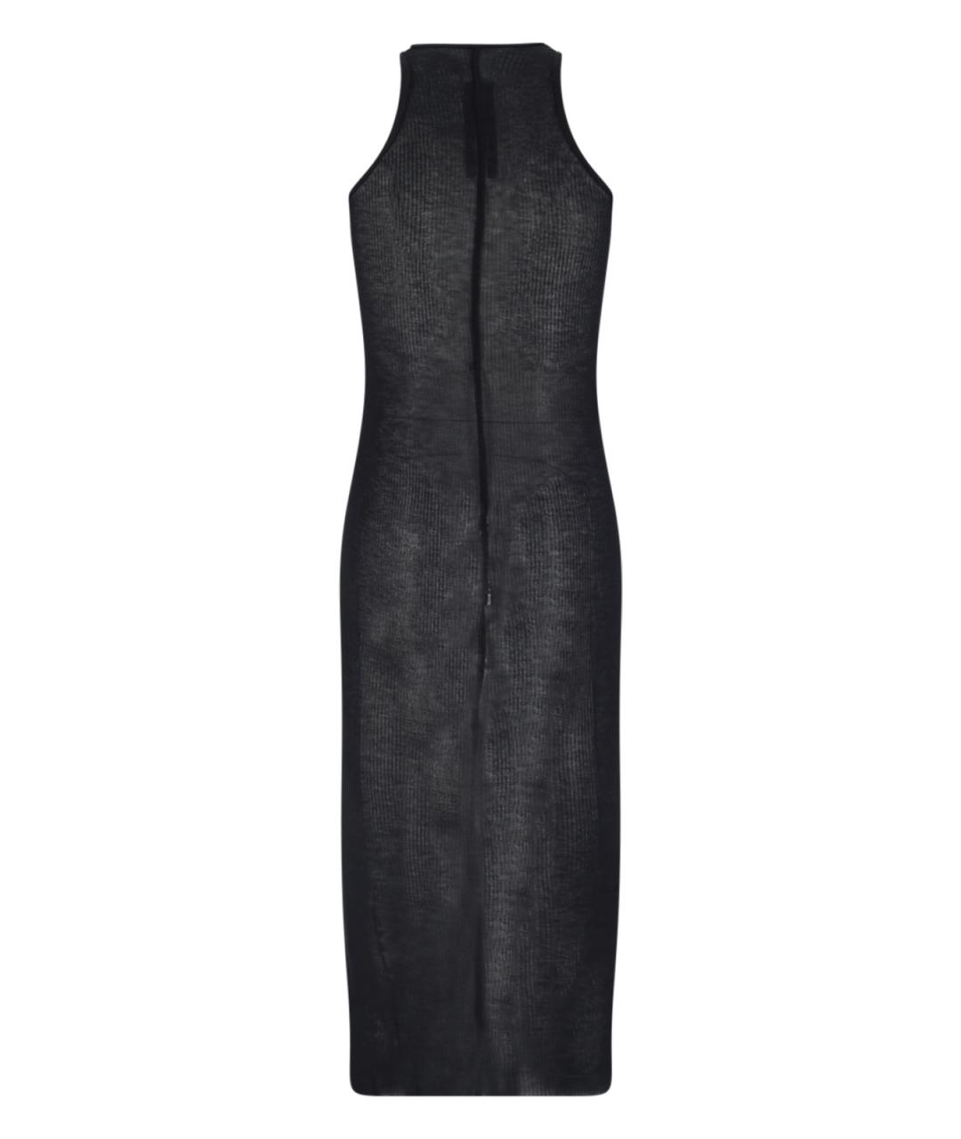 RICK OWENS Черное вискозное повседневное платье, фото 2