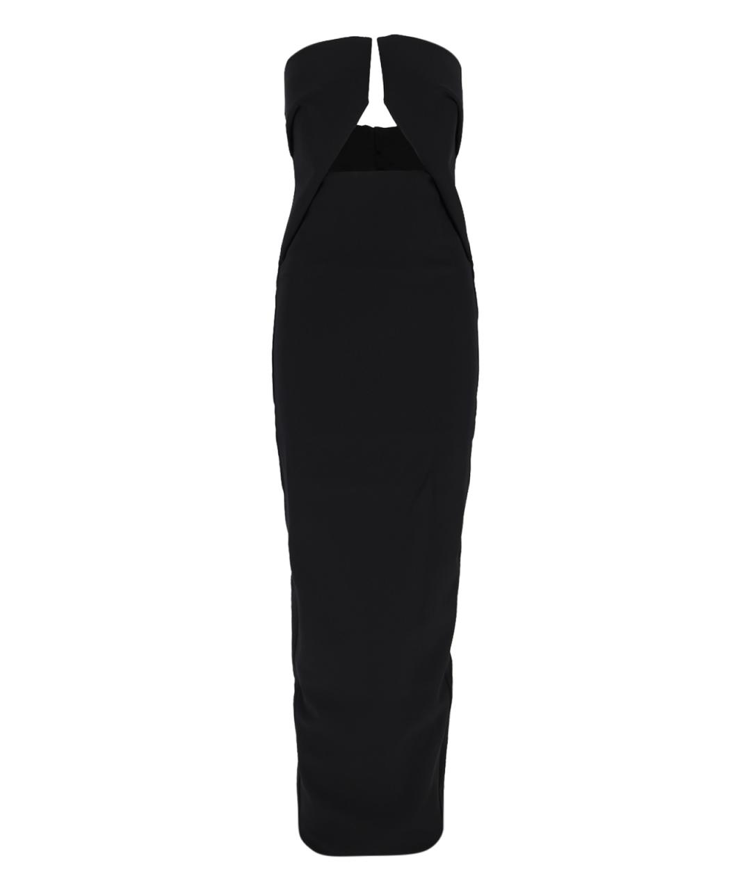 RICK OWENS Черное вискозное платье, фото 1
