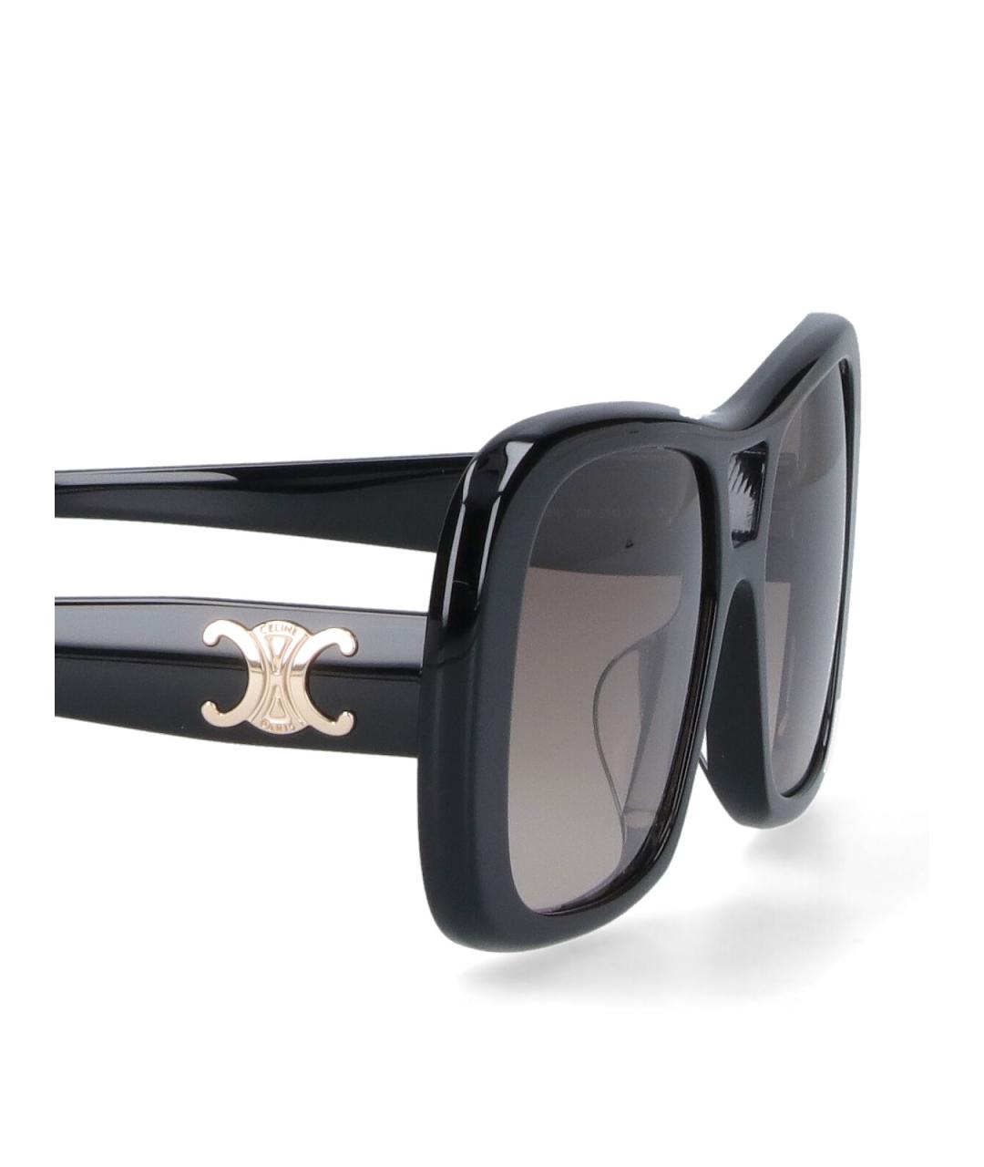 CELINE Черные пластиковые солнцезащитные очки, фото 3