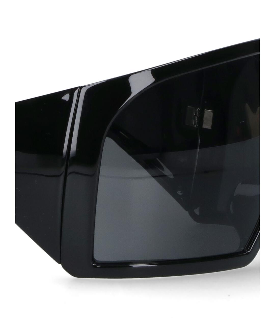 RICK OWENS Черные пластиковые солнцезащитные очки, фото 3