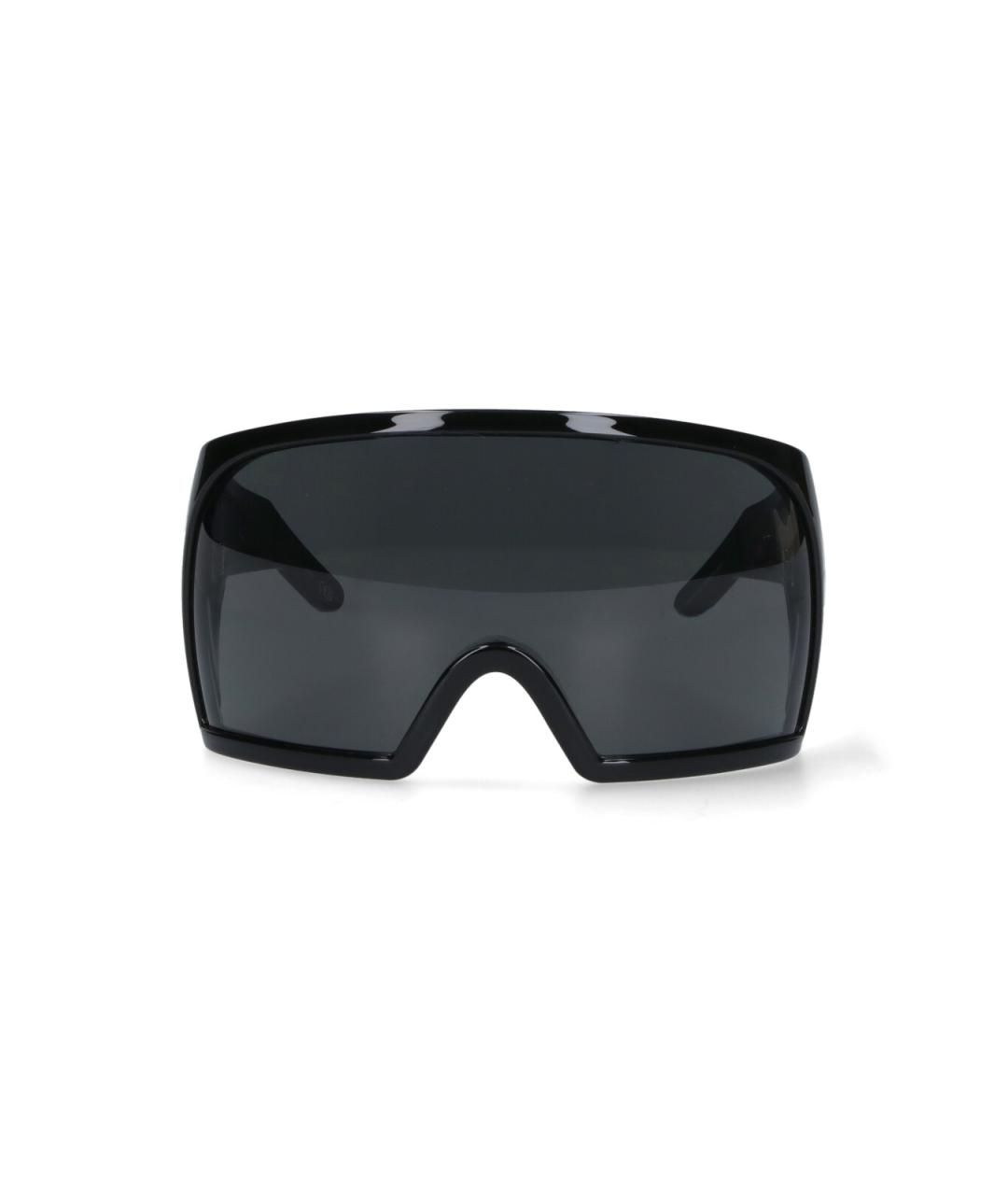 RICK OWENS Черные пластиковые солнцезащитные очки, фото 1