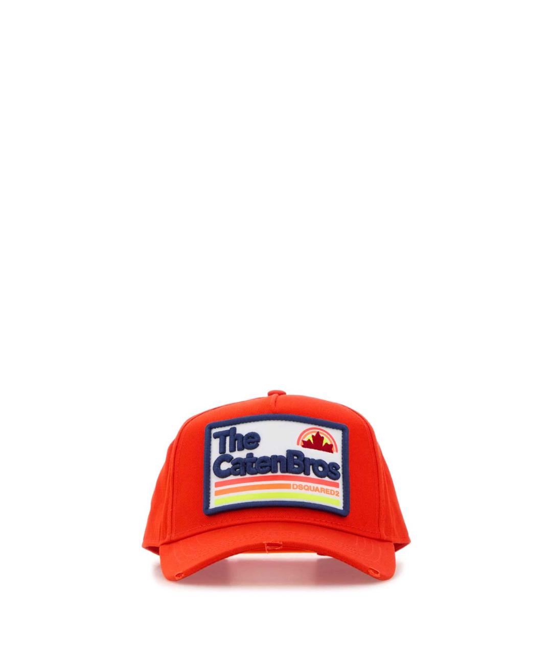 DSQUARED2 Оранжевая хлопковая кепка/бейсболка, фото 1