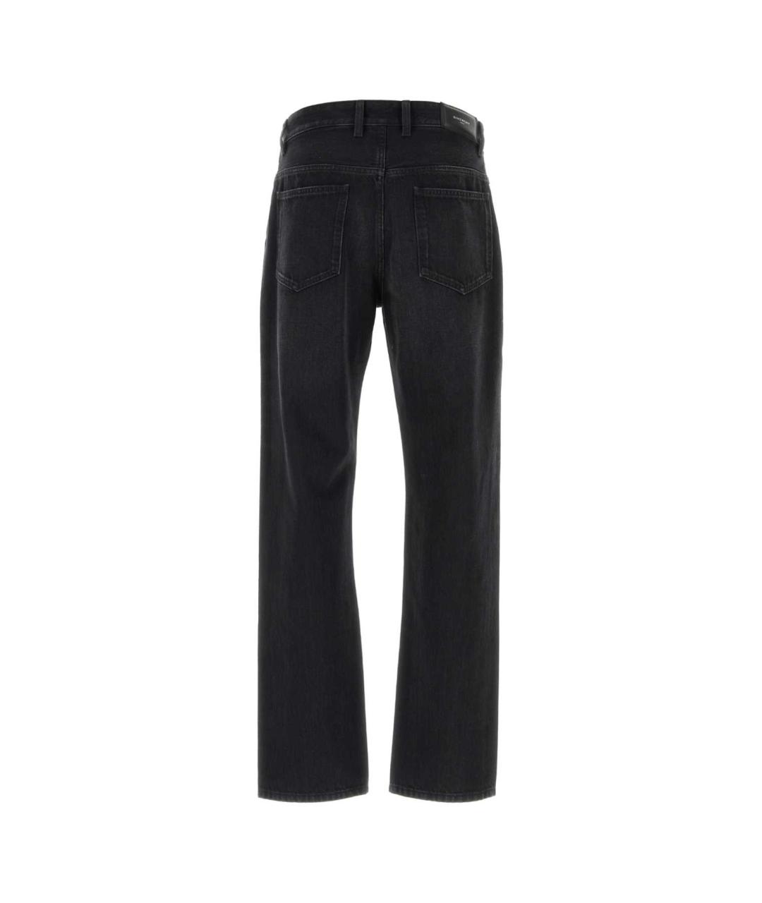 GIVENCHY Черные хлопковые прямые джинсы, фото 2