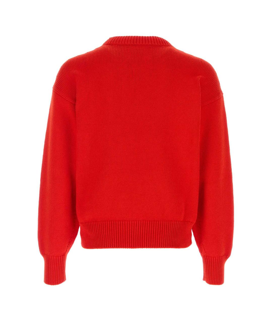 JIL SANDER Красный хлопковый джемпер / свитер, фото 2