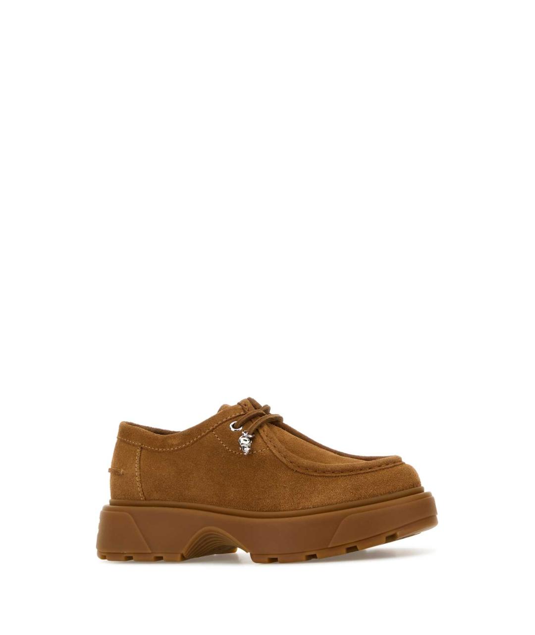 ALEXANDER MCQUEEN Бежевые замшевые низкие ботинки, фото 2