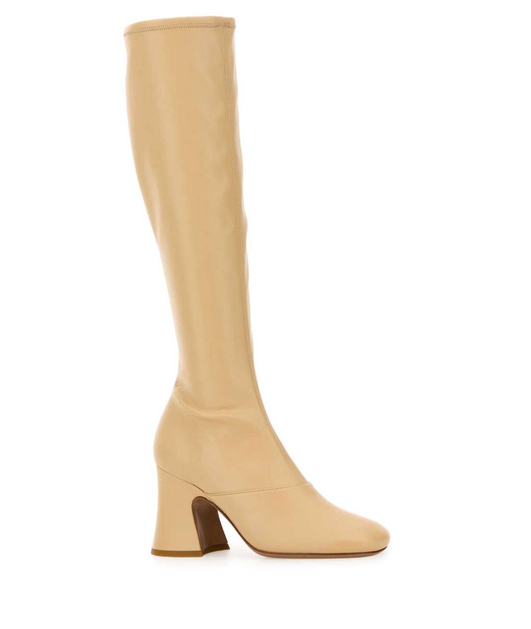 CHLOE Бежевые синтетические сапоги, фото 2
