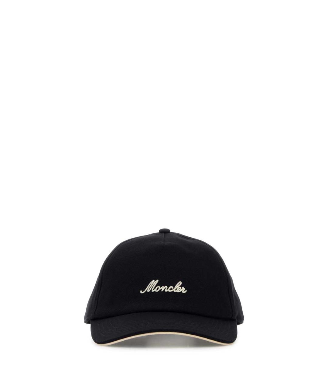 MONCLER Черная хлопковая кепка/бейсболка, фото 1