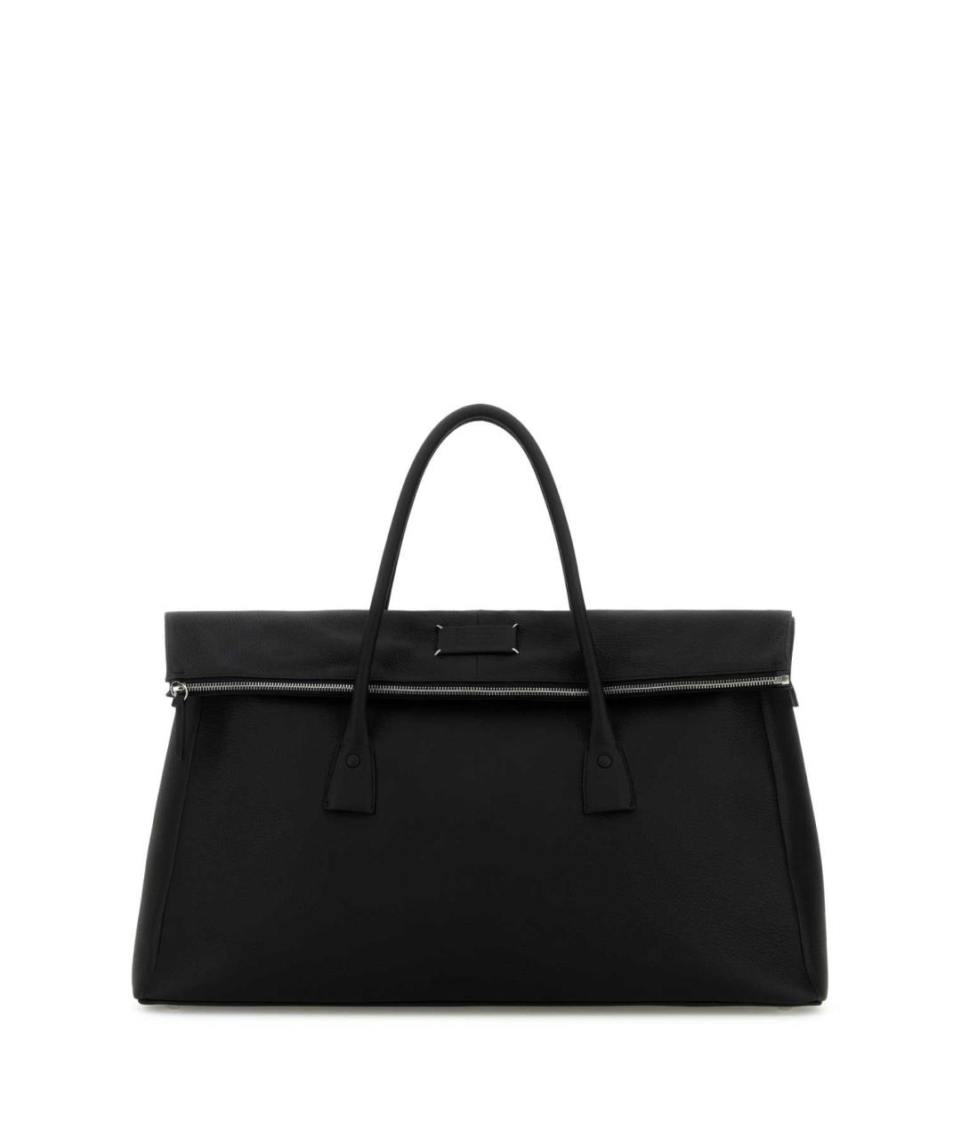 MAISON MARGIELA Черная кожаная сумка тоут, фото 1