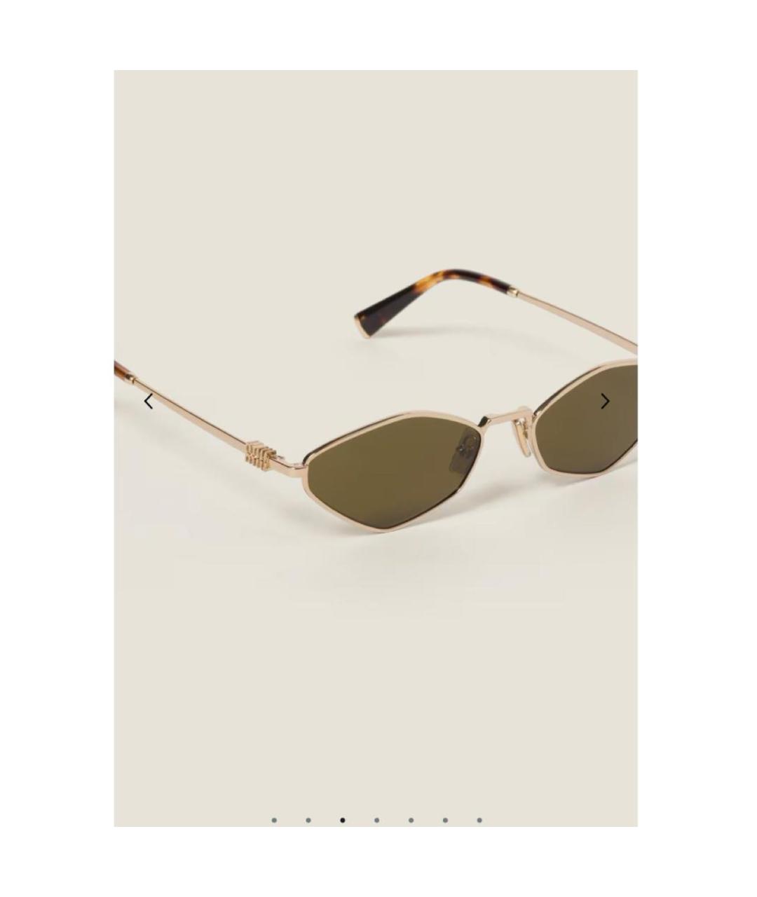 MIU MIU Мульти металлические солнцезащитные очки, фото 2