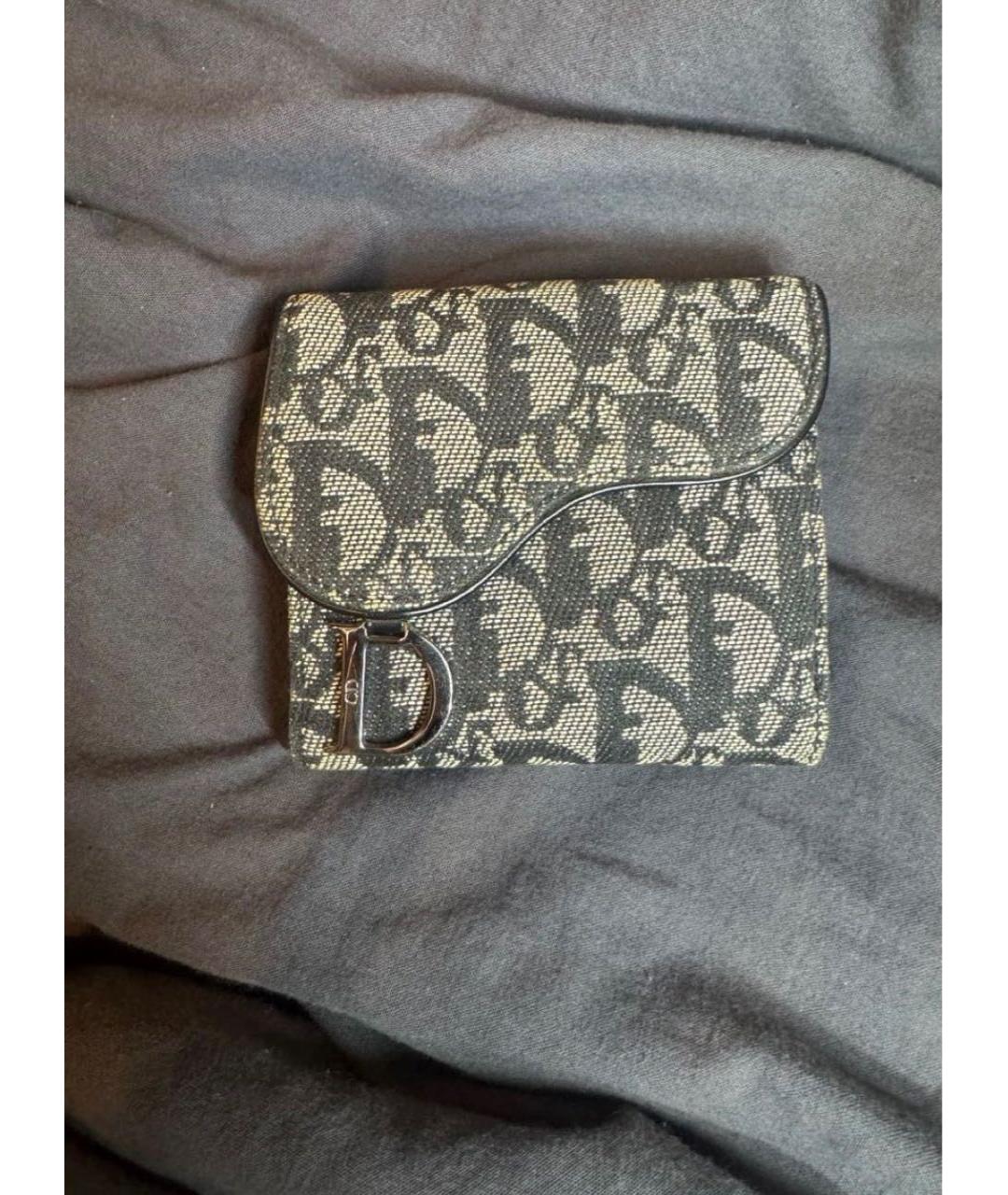 CHRISTIAN DIOR Бежевый кожаный кошелек, фото 5