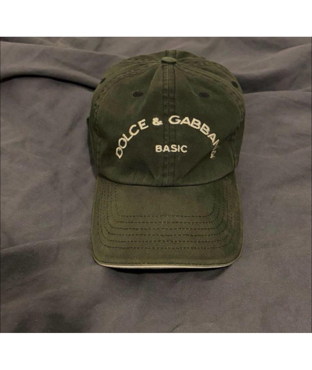 DOLCE&GABBANA Черная хлопковая кепка, фото 5