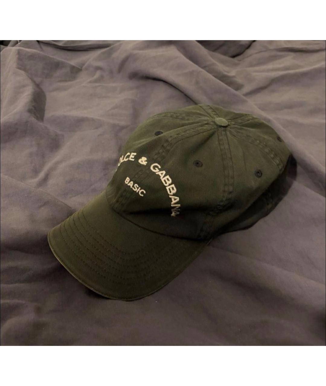 DOLCE&GABBANA Черная хлопковая кепка, фото 3