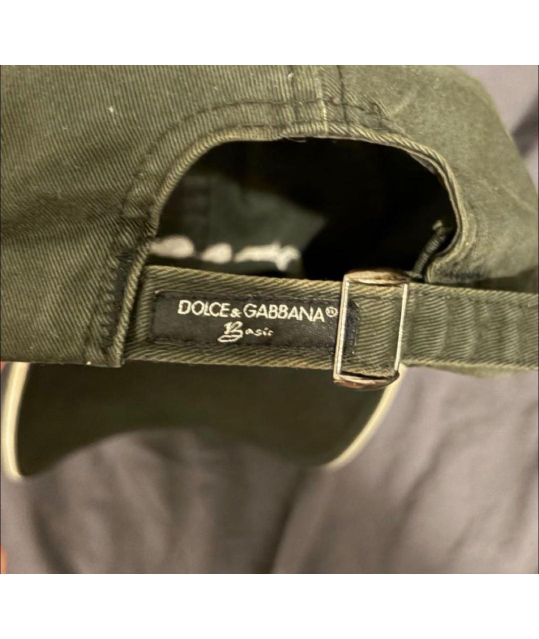 DOLCE&GABBANA Черная хлопковая кепка, фото 4