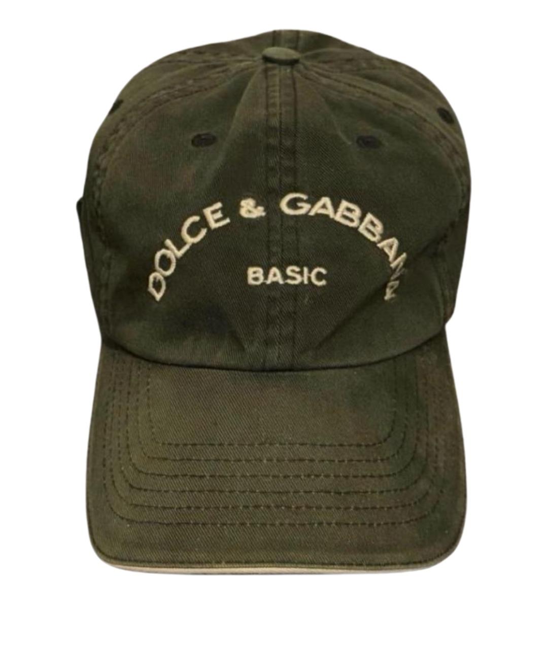 DOLCE&GABBANA Черная хлопковая кепка, фото 1