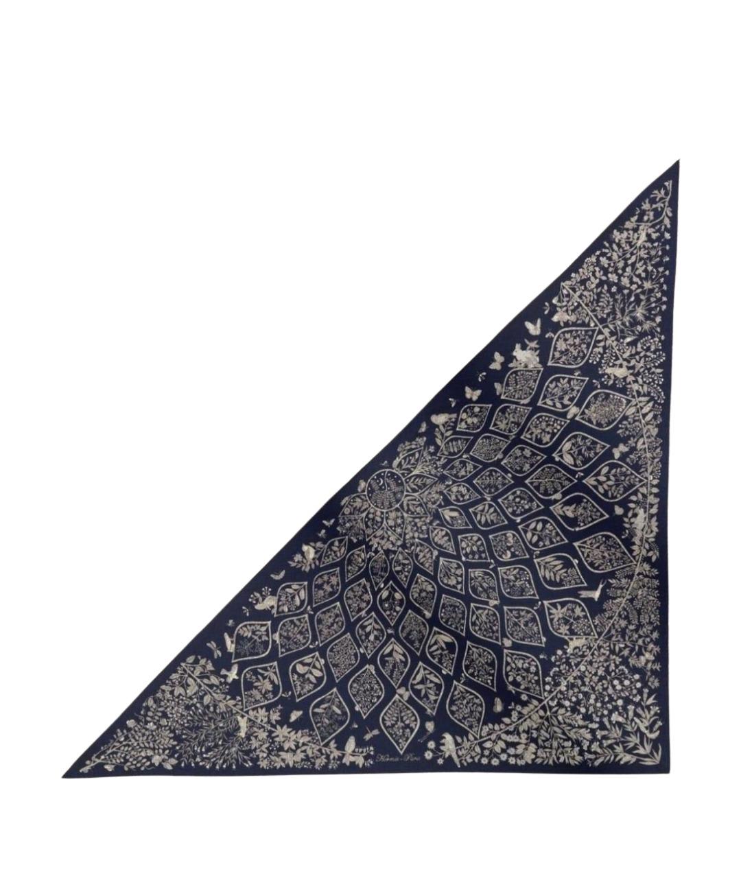 HERMES Мульти кашемировый платок, фото 1