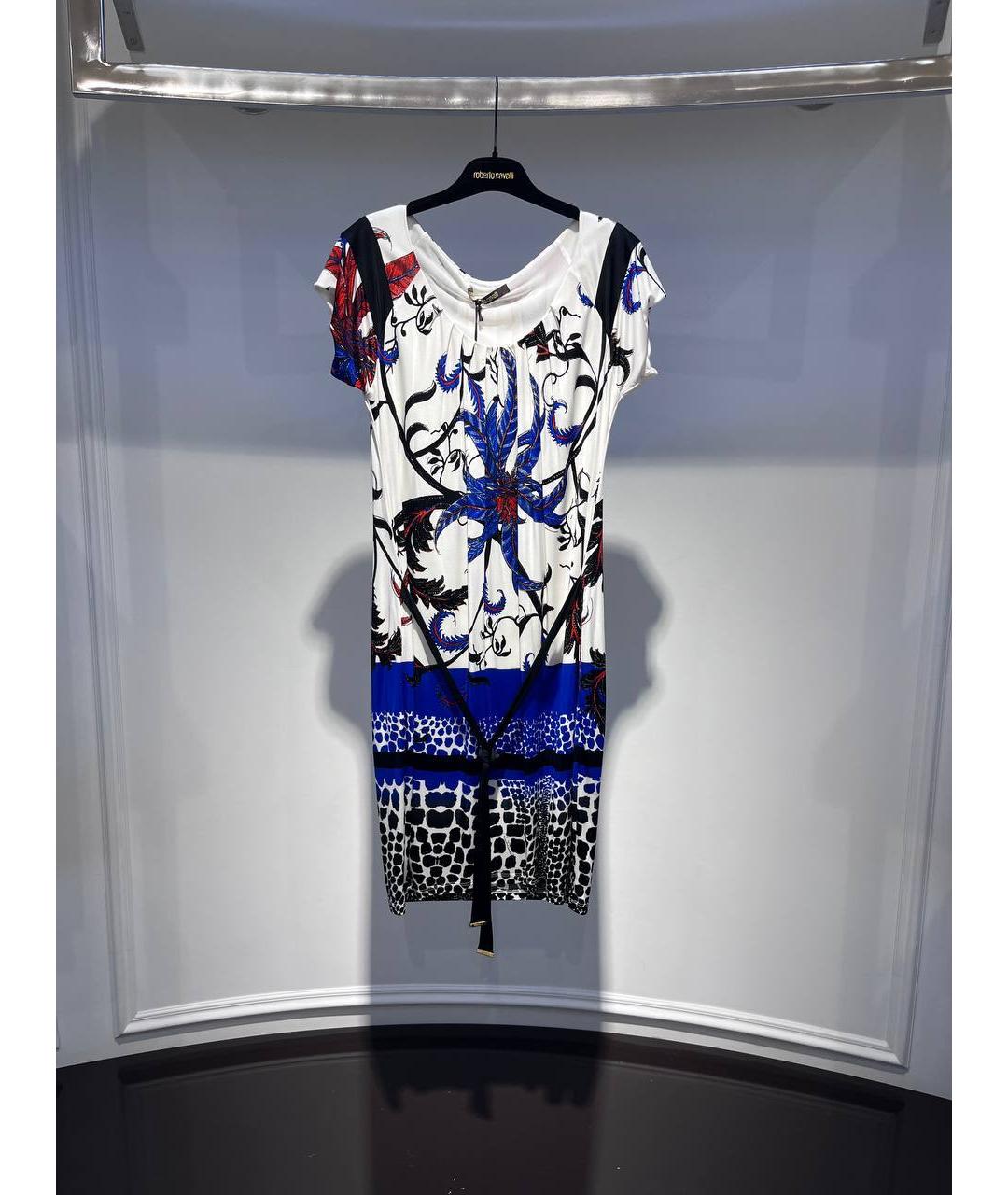 ROBERTO CAVALLI Мульти вискозное вечернее платье, фото 4