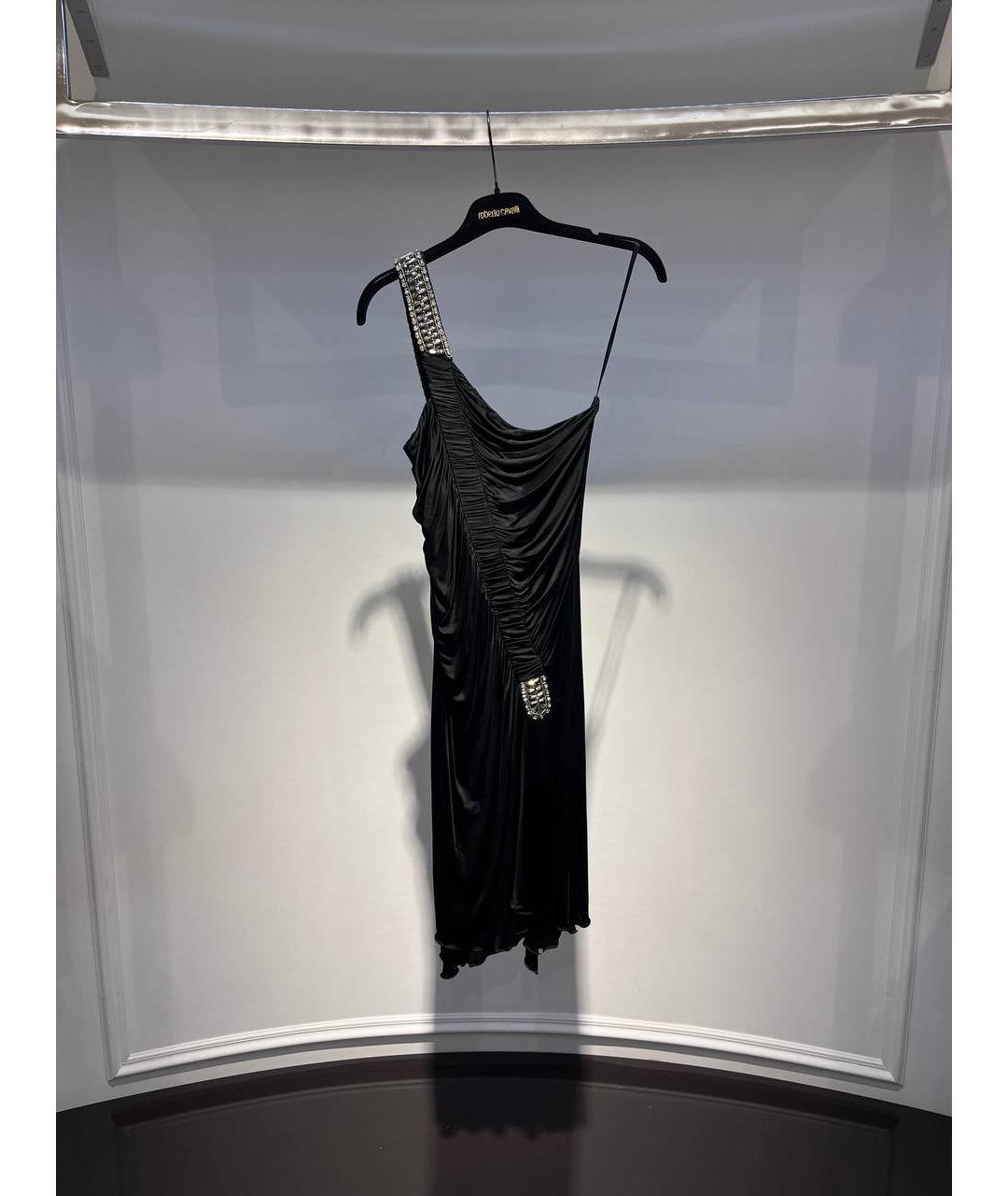 ROBERTO CAVALLI Черное вечернее платье, фото 4
