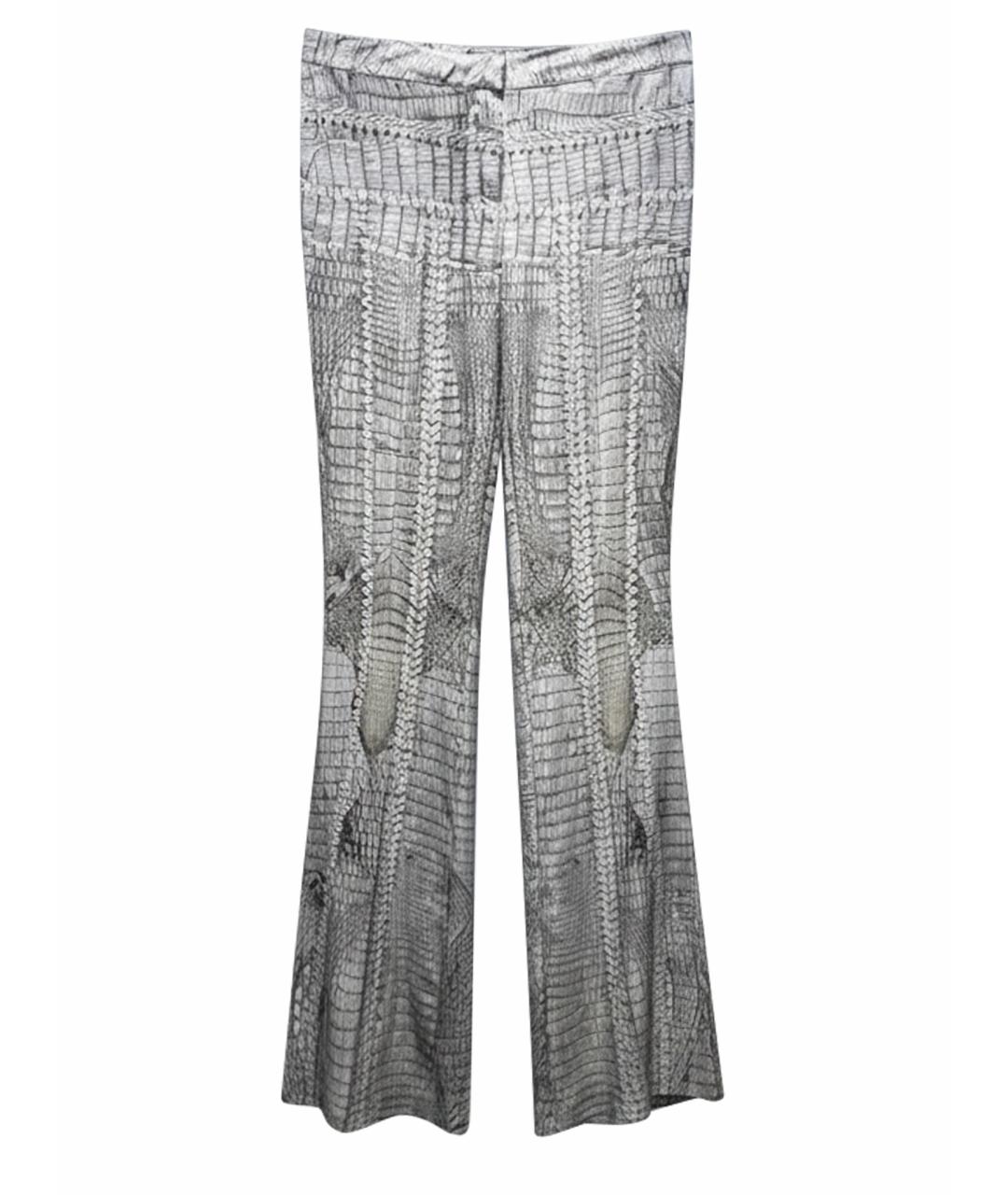 ROBERTO CAVALLI Мульти шелковые брюки широкие, фото 1