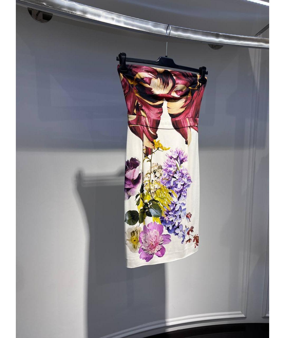 ROBERTO CAVALLI Мульти вискозное вечернее платье, фото 2