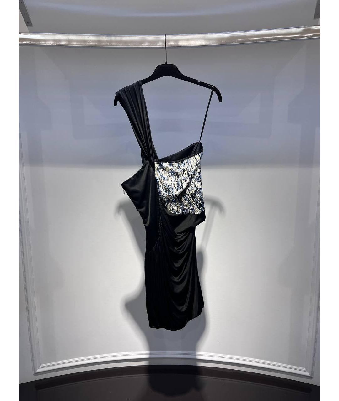 ROBERTO CAVALLI Черное вискозное вечернее платье, фото 3