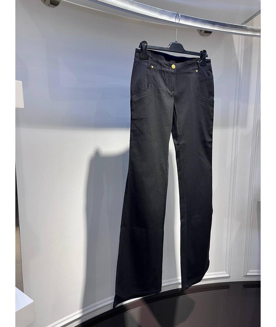 ROBERTO CAVALLI Серые хлопковые джинсы клеш, фото 2