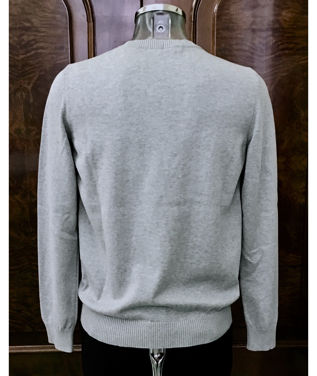 FRANKIE MORELLO Серый хлопковый джемпер / свитер, фото 2