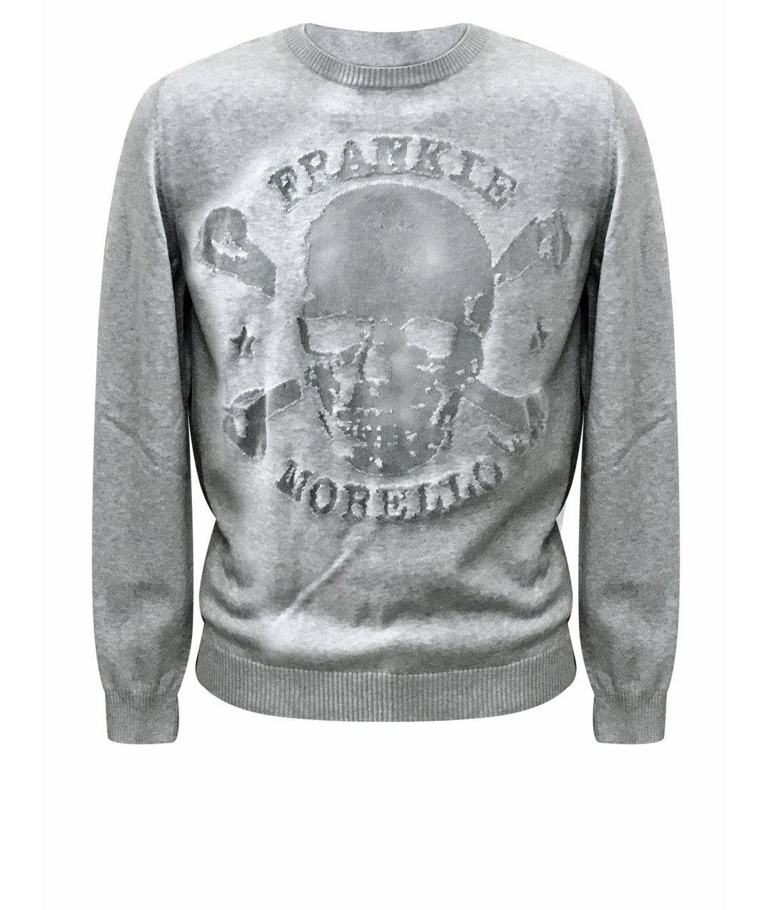 FRANKIE MORELLO Серый хлопковый джемпер / свитер, фото 1