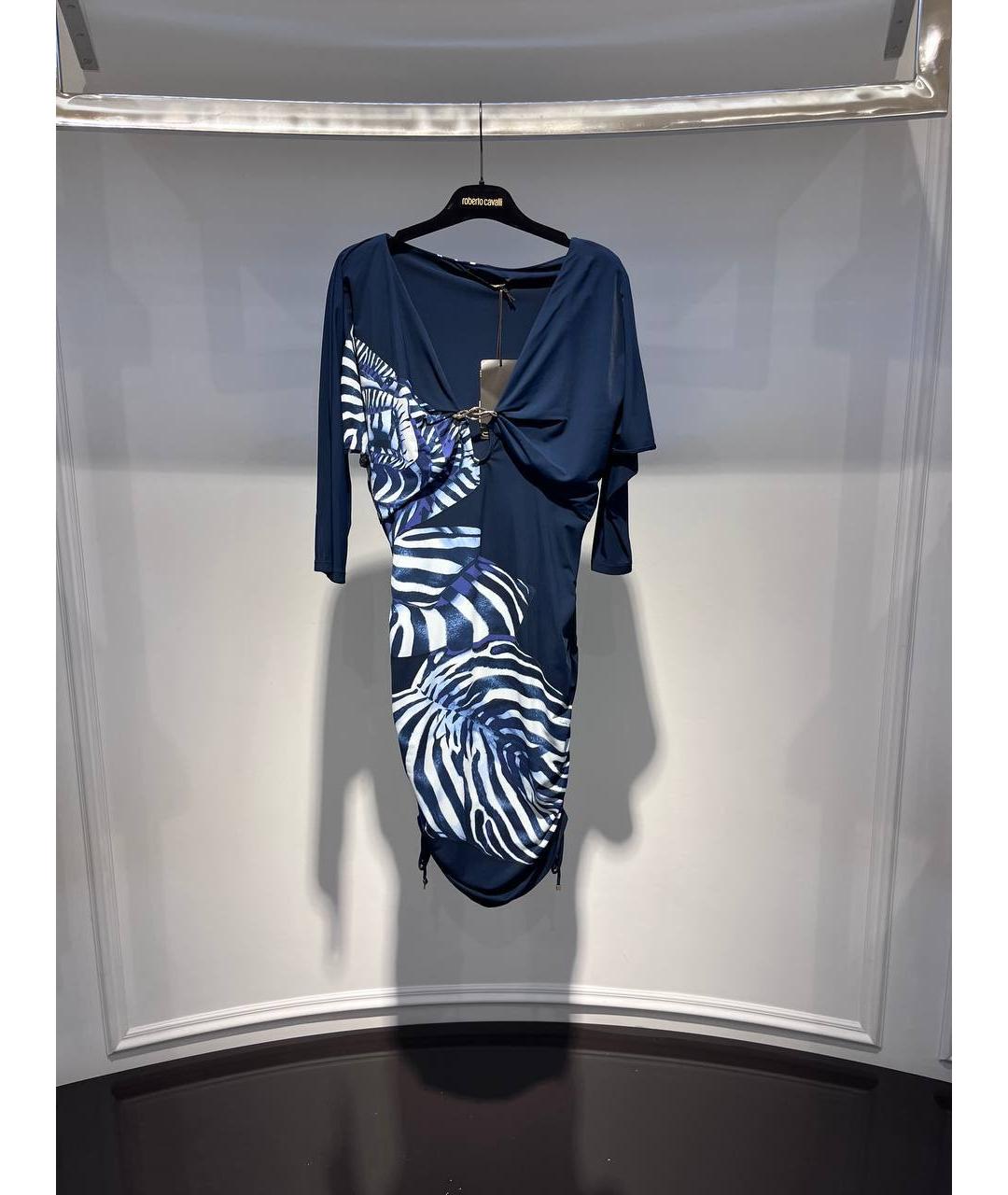 ROBERTO CAVALLI Мульти полиамидовое платье, фото 4