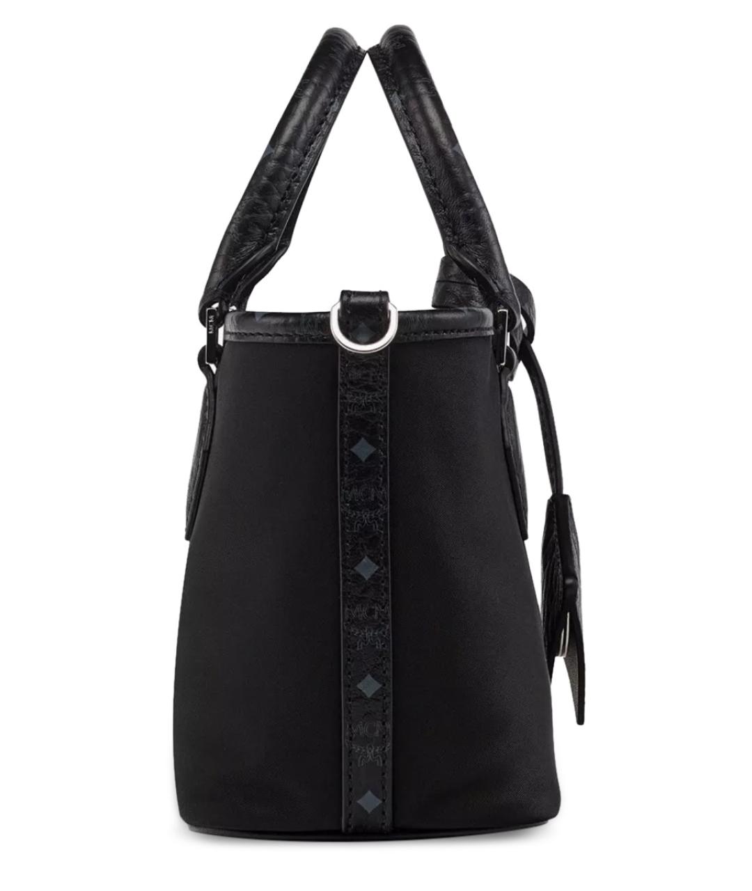 MCM Черная синтетическая сумка тоут, фото 3
