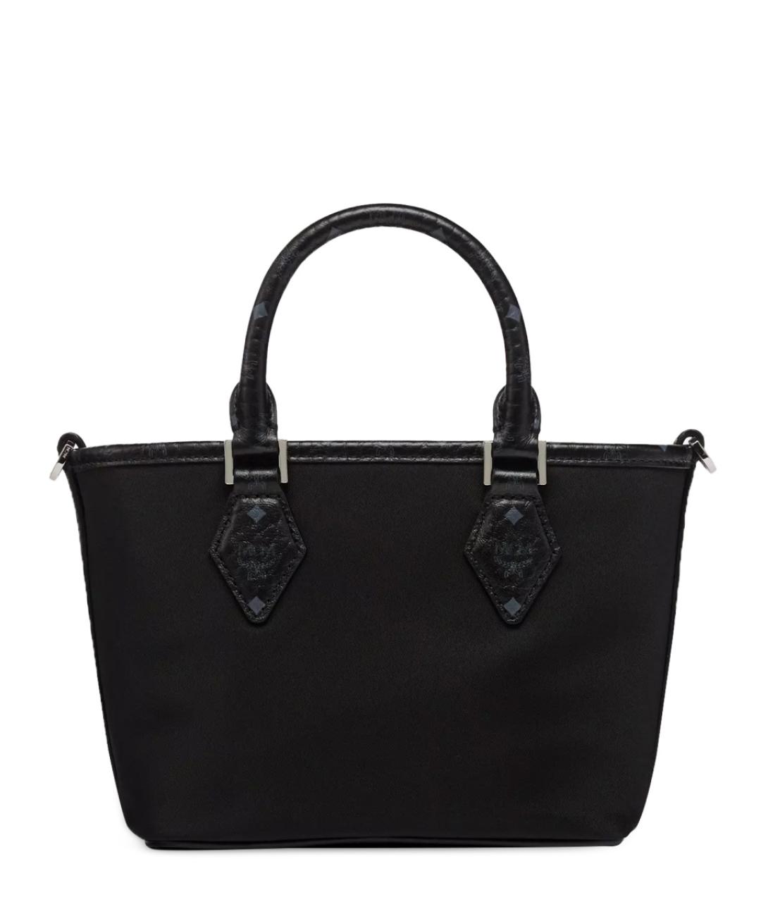 MCM Черная синтетическая сумка тоут, фото 2