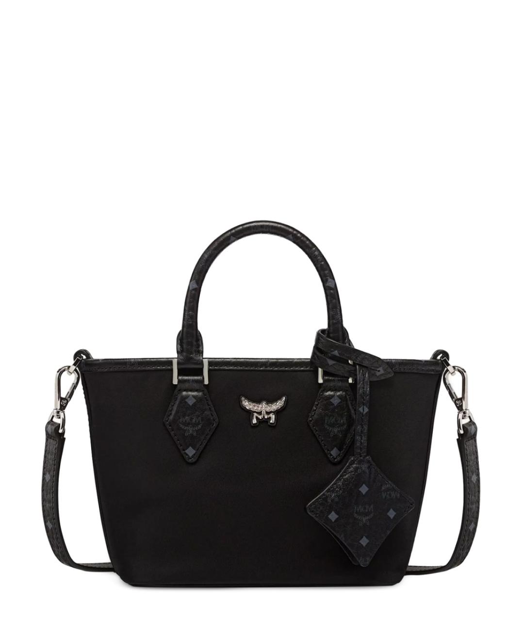 MCM Черная синтетическая сумка тоут, фото 1