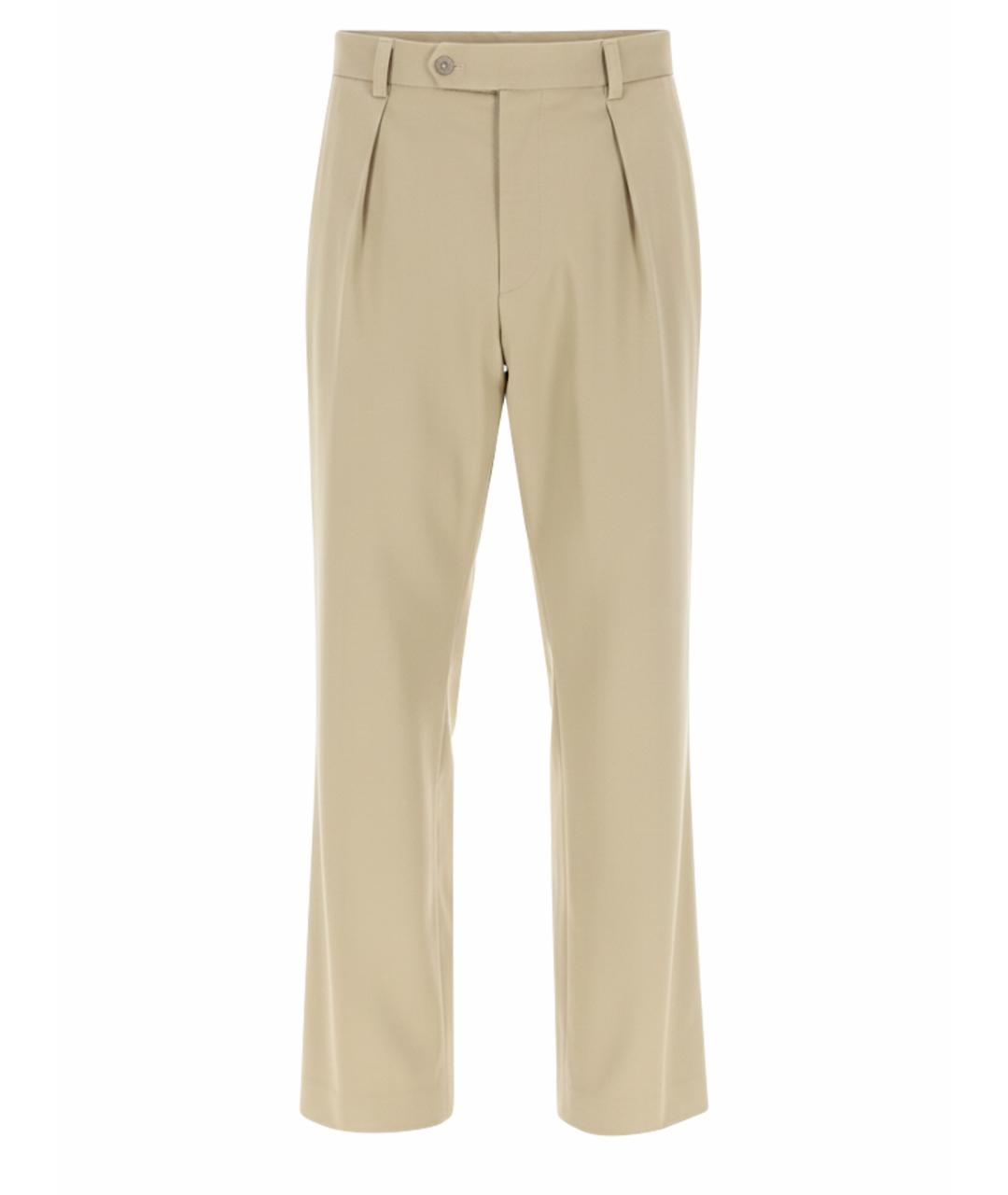 HUGO BOSS Бежевые хлопковые повседневные брюки, фото 1