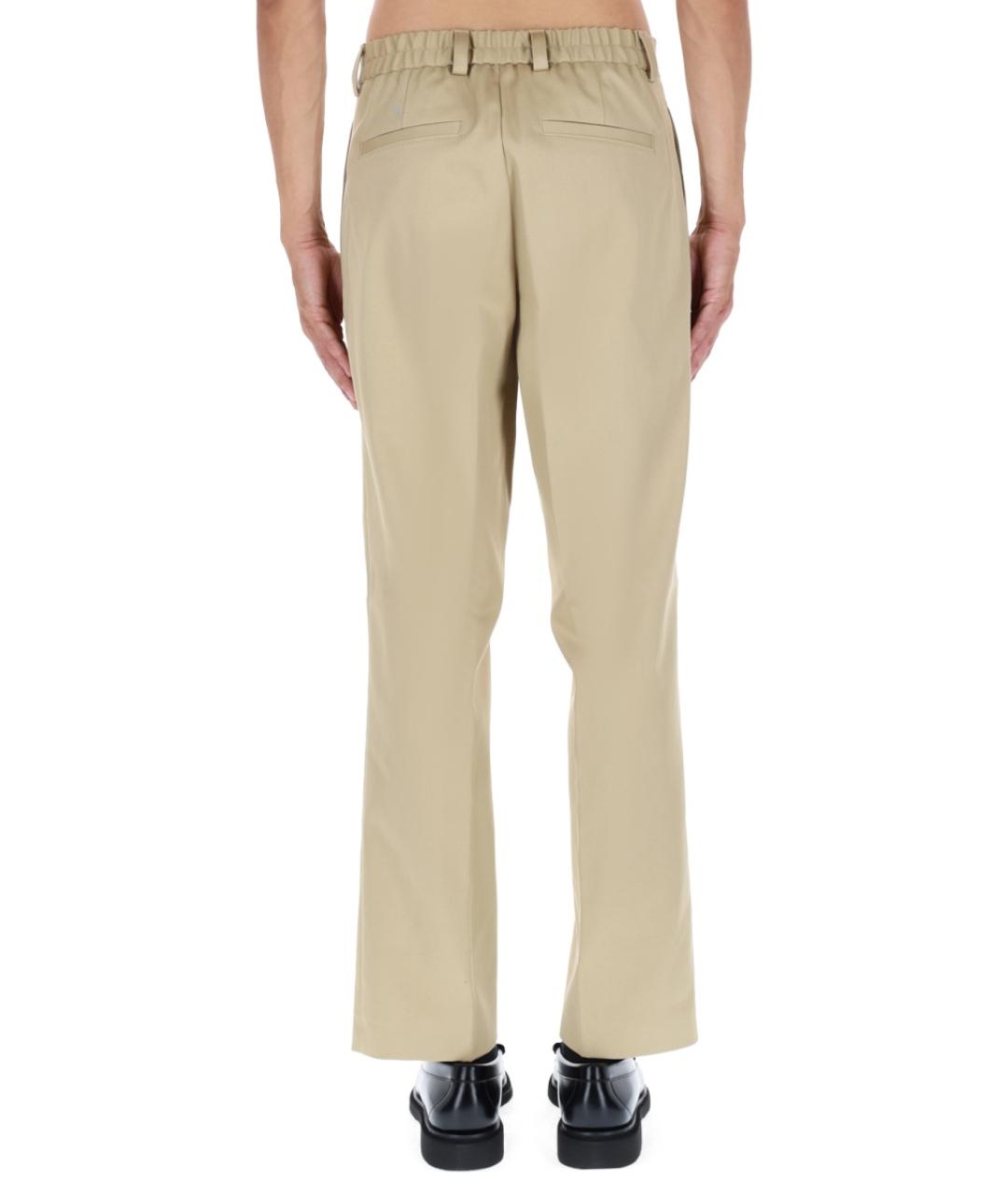 HUGO BOSS Бежевые хлопковые повседневные брюки, фото 4