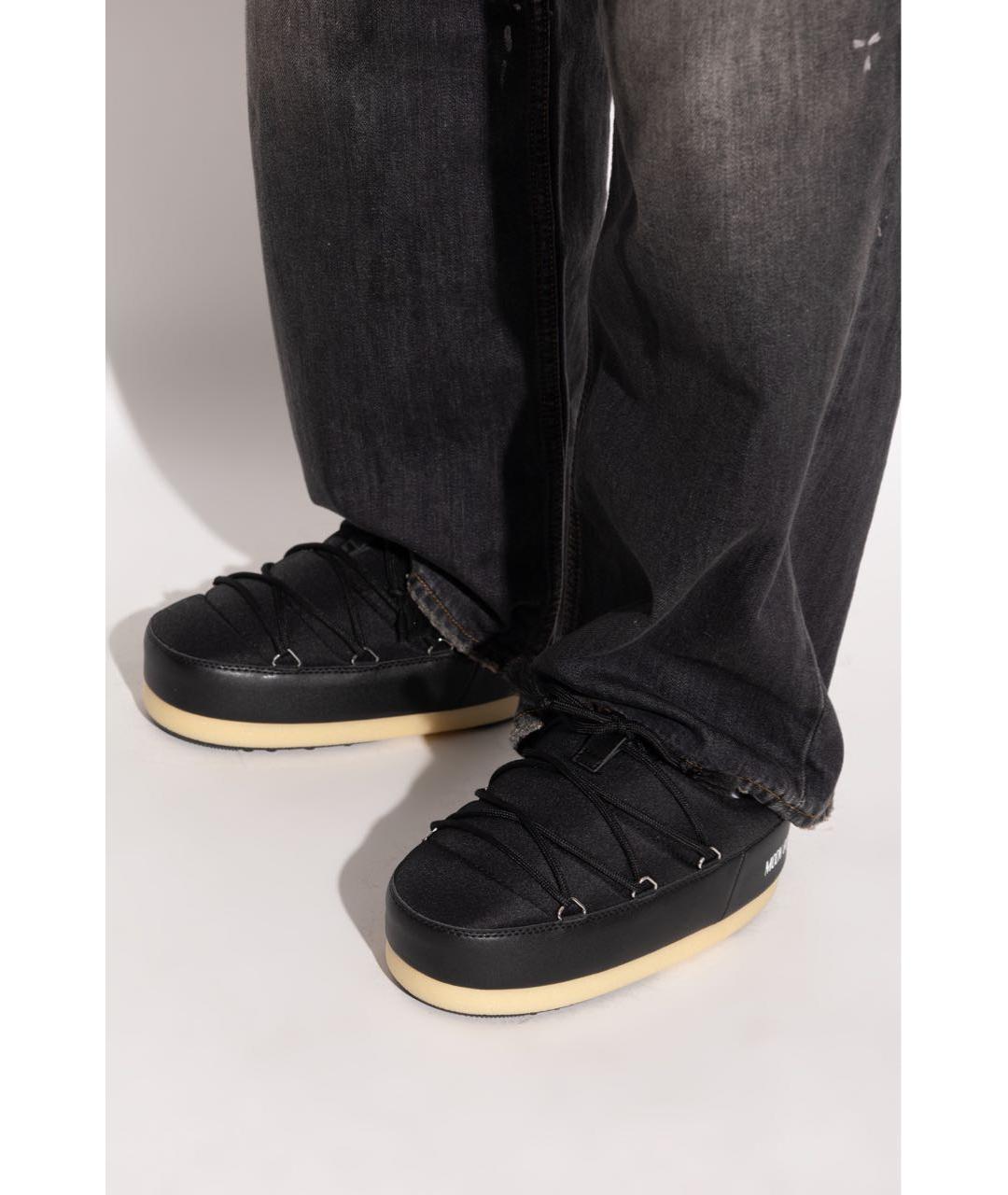 MOON BOOT Черные синтетические мюли, фото 4