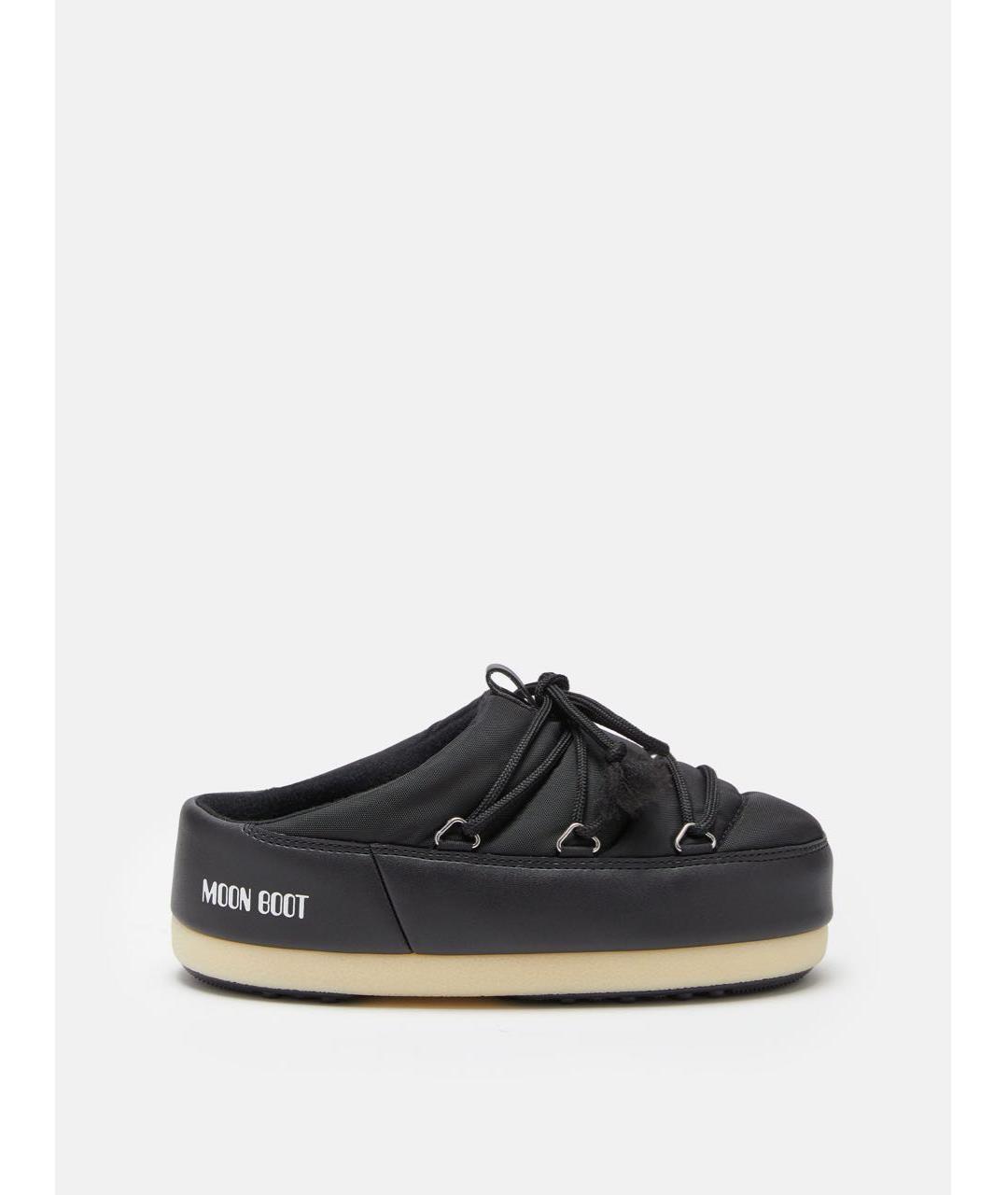 MOON BOOT Черные синтетические мюли, фото 6