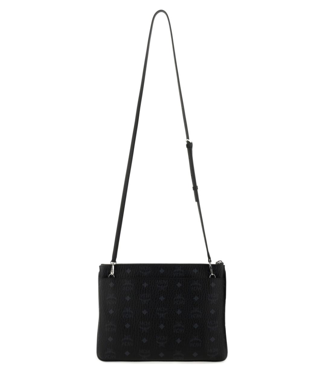 MCM Черная сумка через плечо из искусственной кожи, фото 3
