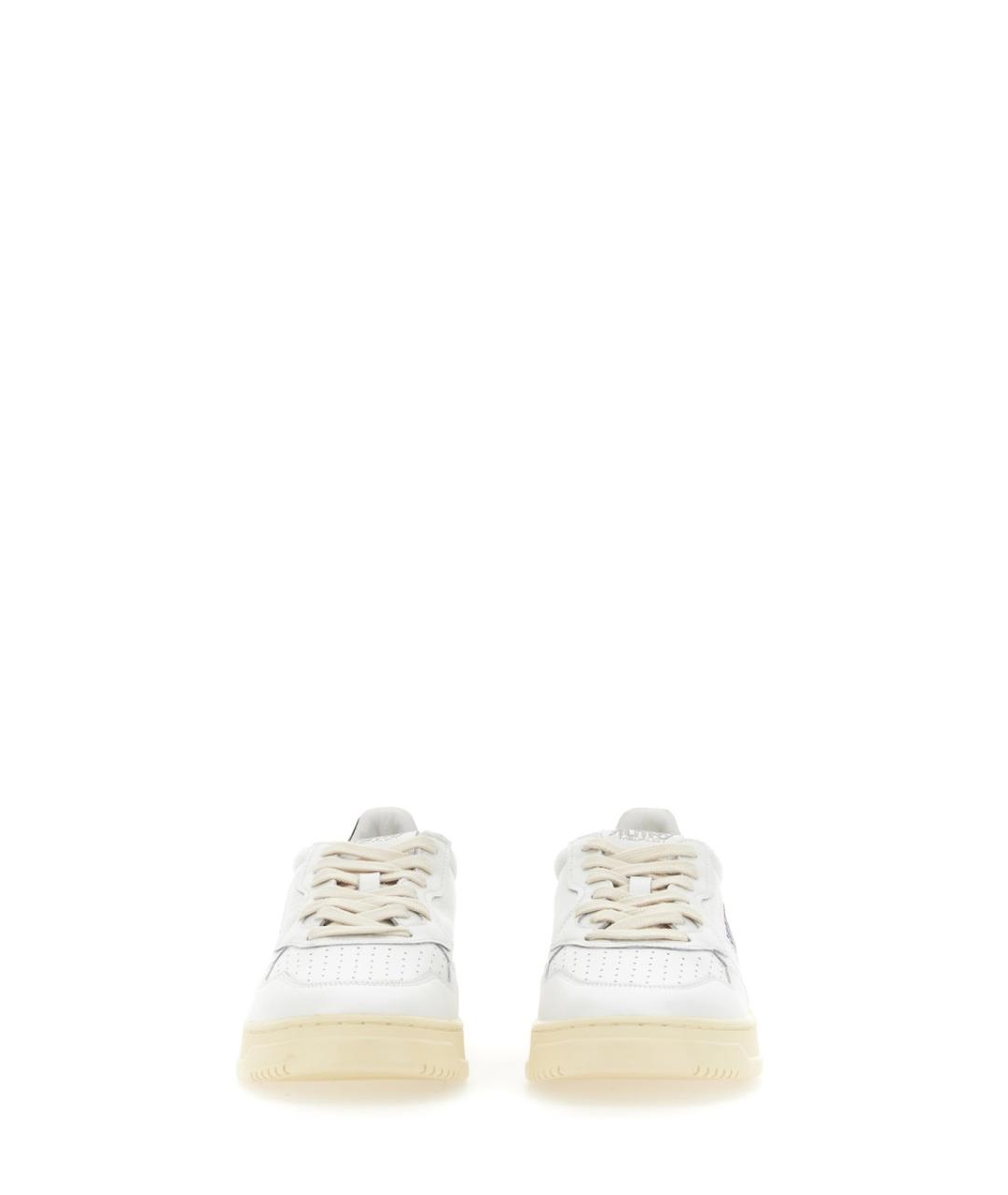 AUTRY Белые кожаные низкие кроссовки / кеды, фото 2