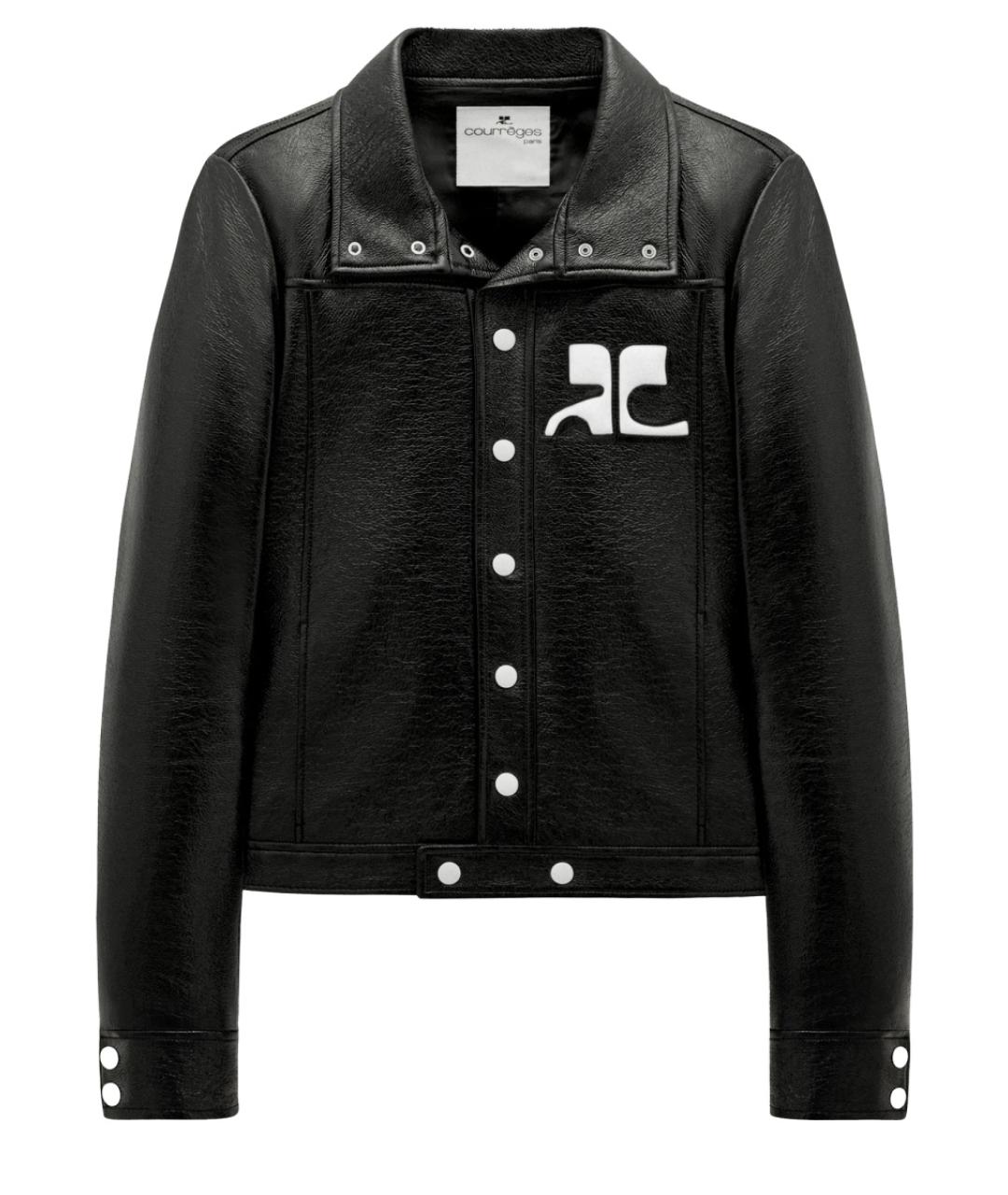 COURREGES Черная хлопковая куртка, фото 1